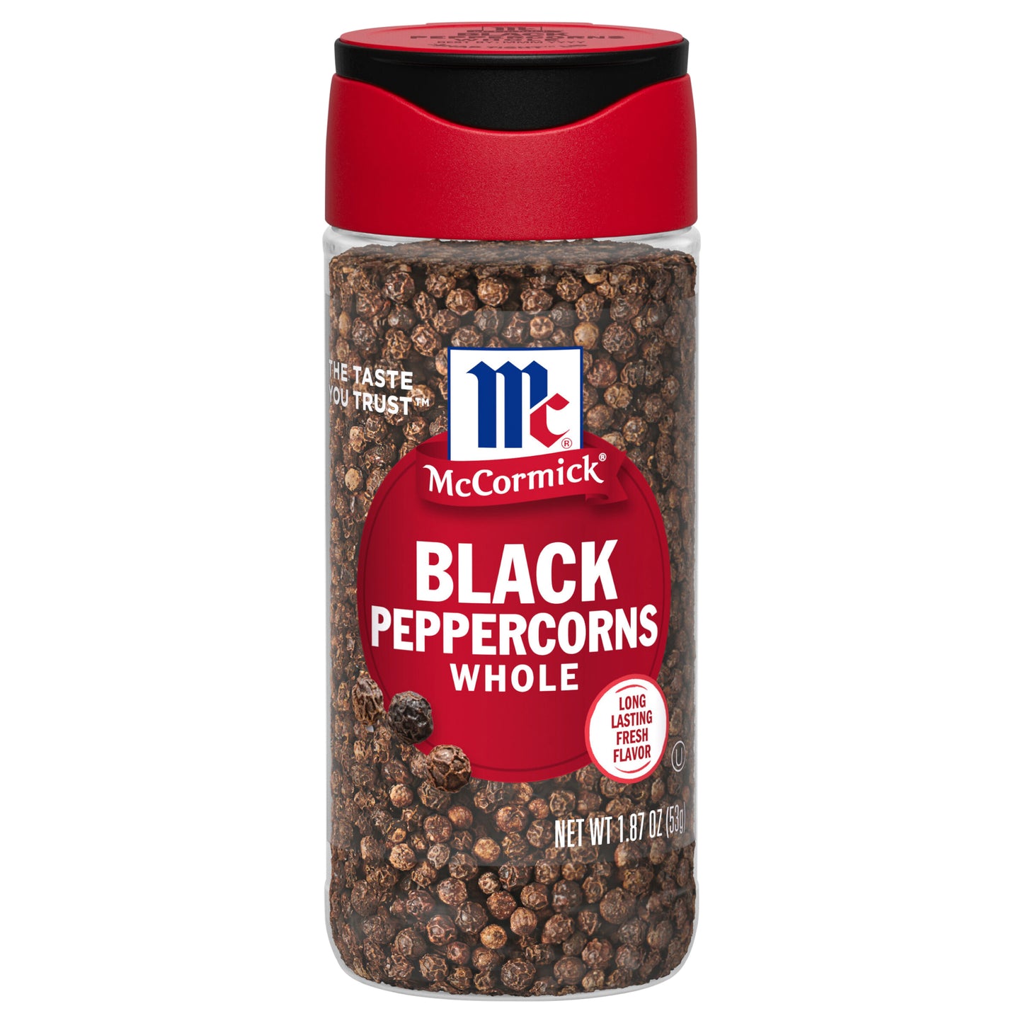 McCormick Black Pepper - Whole, 1.87 oz