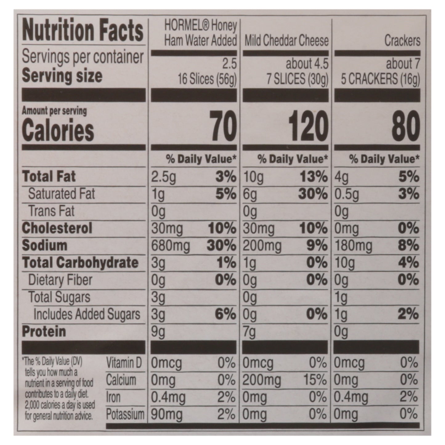 Hormel Gatherings Honey Ham Snack Tray 14 oz