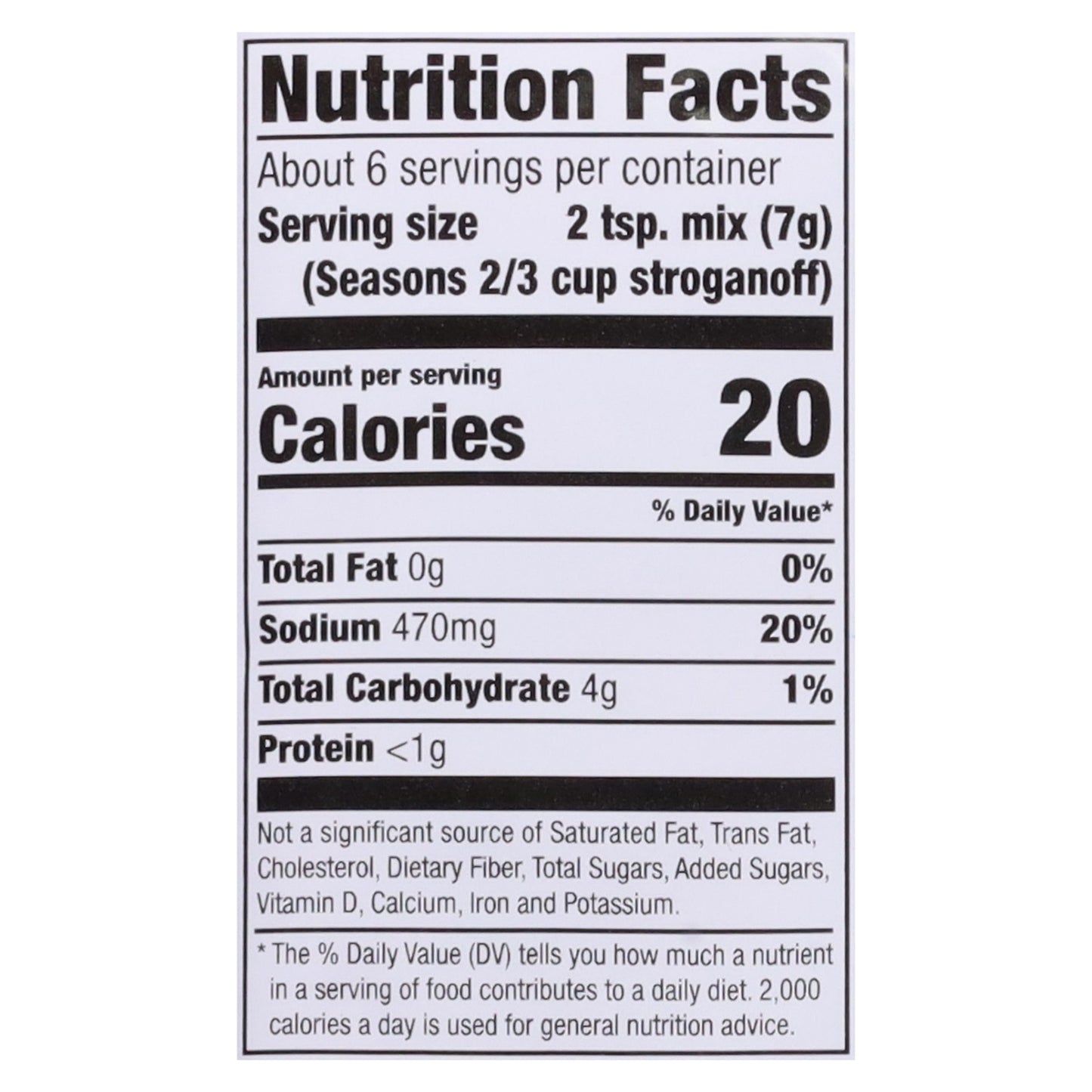 McCormick Beef Stroganoff Seasoning Mix 1.5 oz