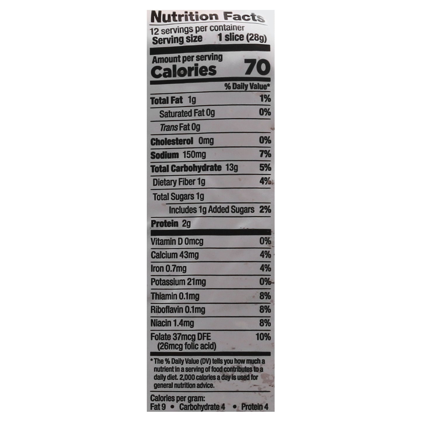 Lewis 1/2 Loaf Soft Rye Bread 12 oz