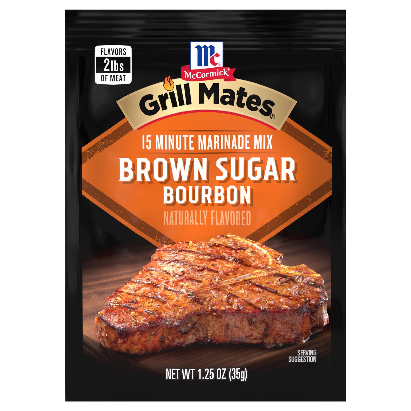 McCormick Grill Mates Marinade Mix - Brown Sugar Bourbon, 1.25 oz