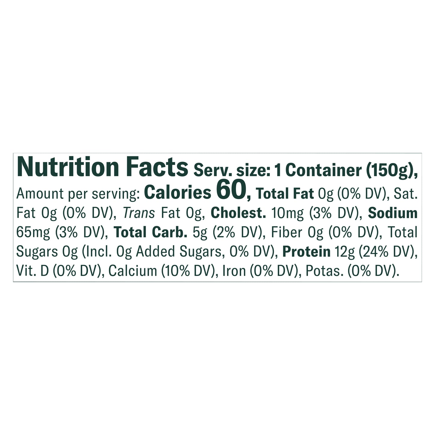 Chobani Nonfat Zero Sugar Greek Blueberry Yogurt 5.3 oz