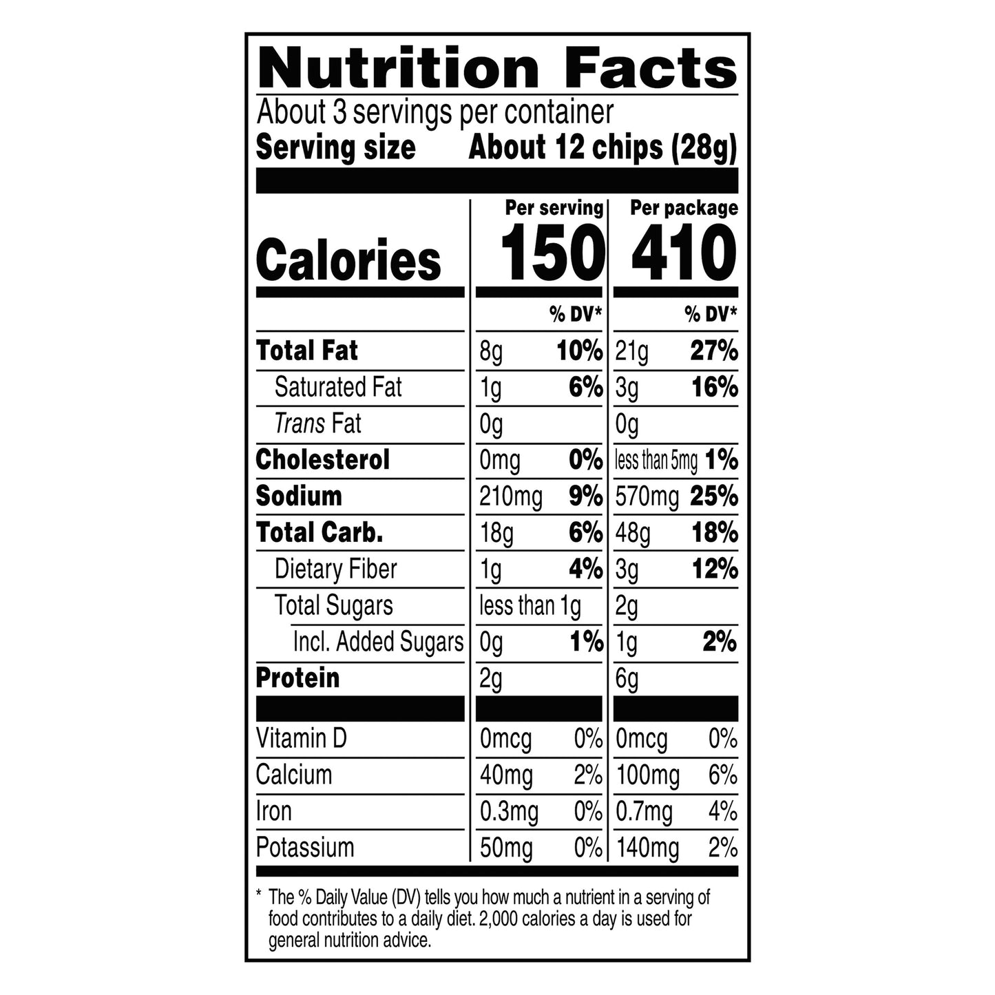 Doritos Tortilla Chips Nacho Cheese Flavored 2 3/4 Oz