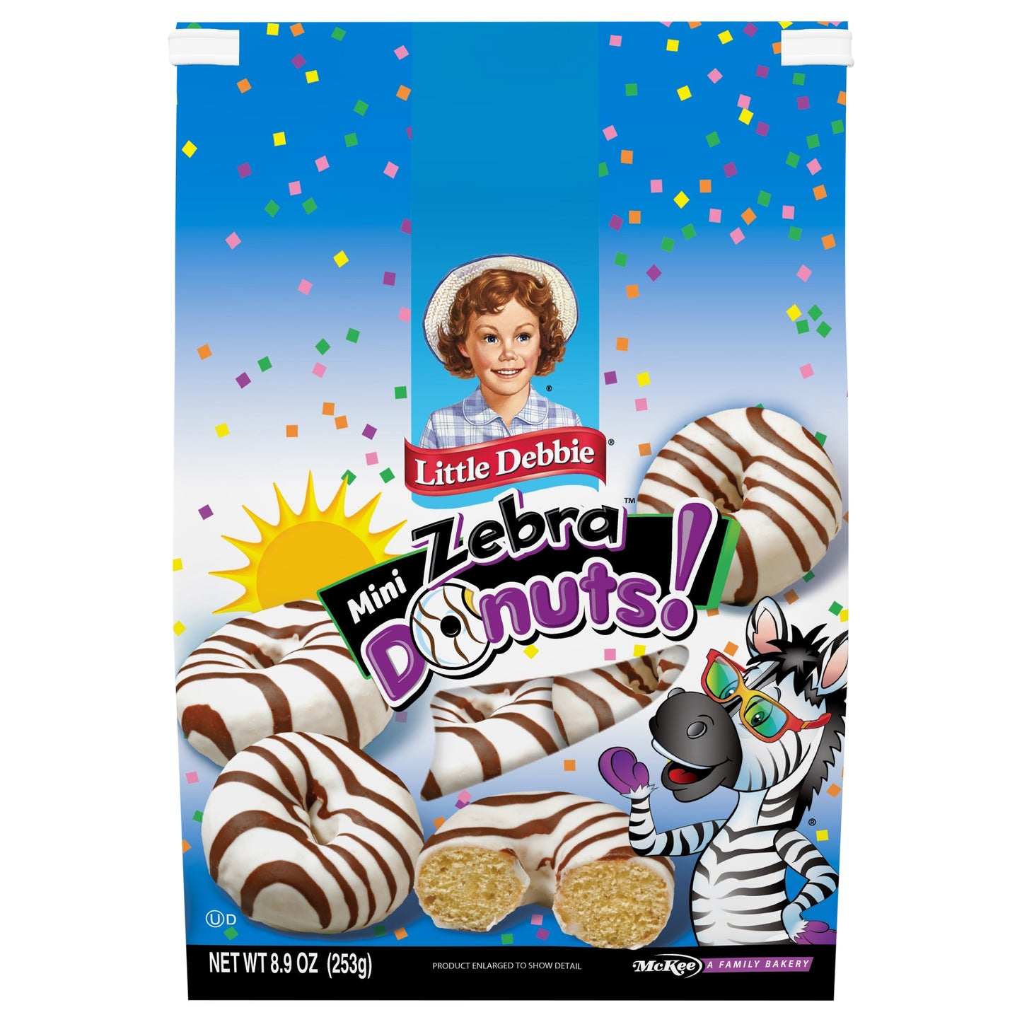 Snack Cakes, Little Debbie Family Pack ZEBRA® Mini Donuts (bagged)