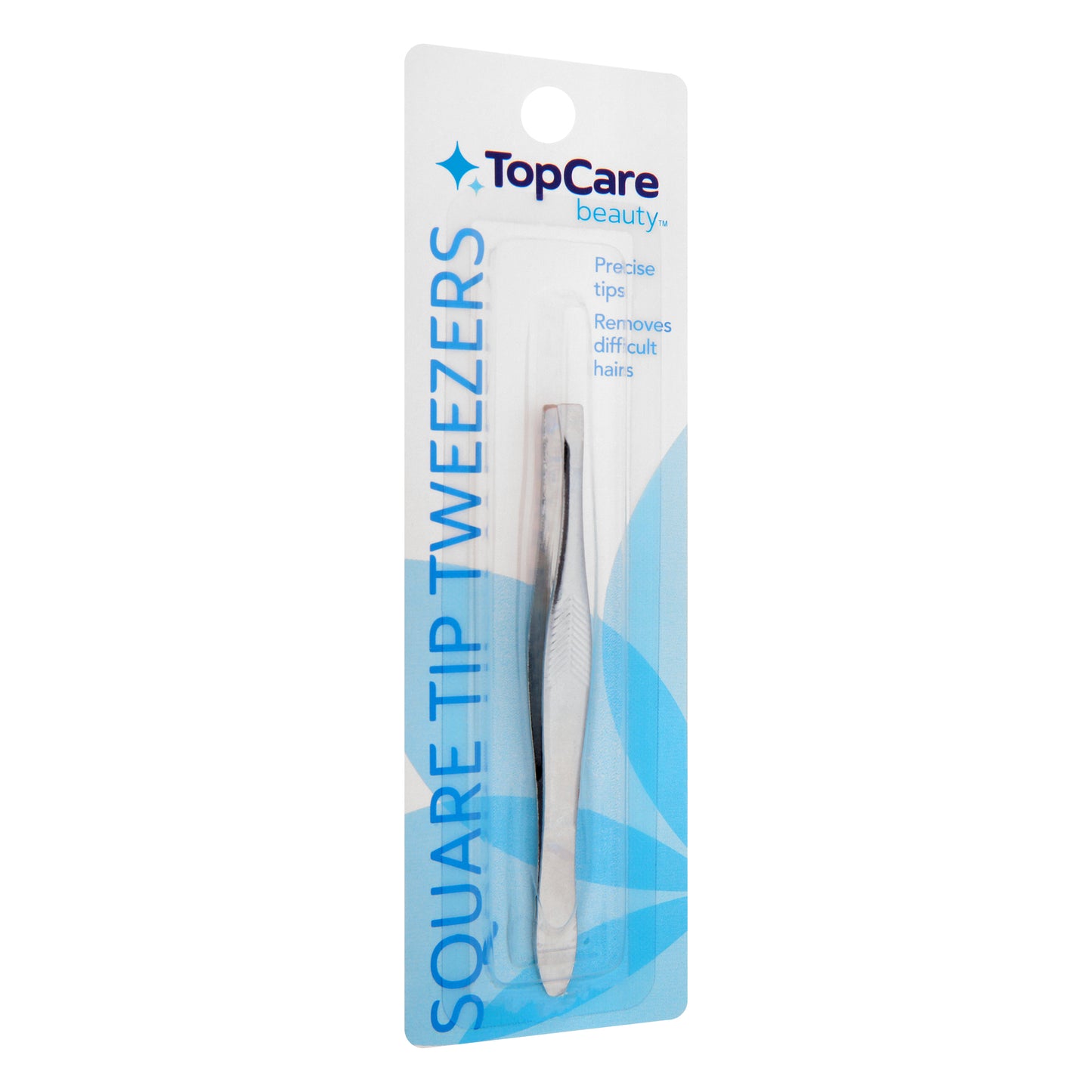 TopCare Beauty Square Tip Tweezers 1 ea