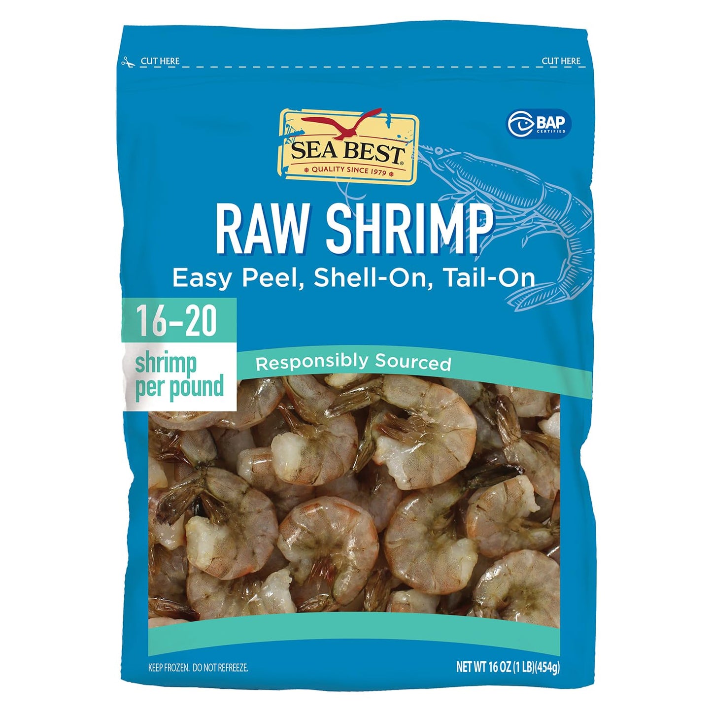 Sea Best 16-20 Count Ez Peel Shrimp