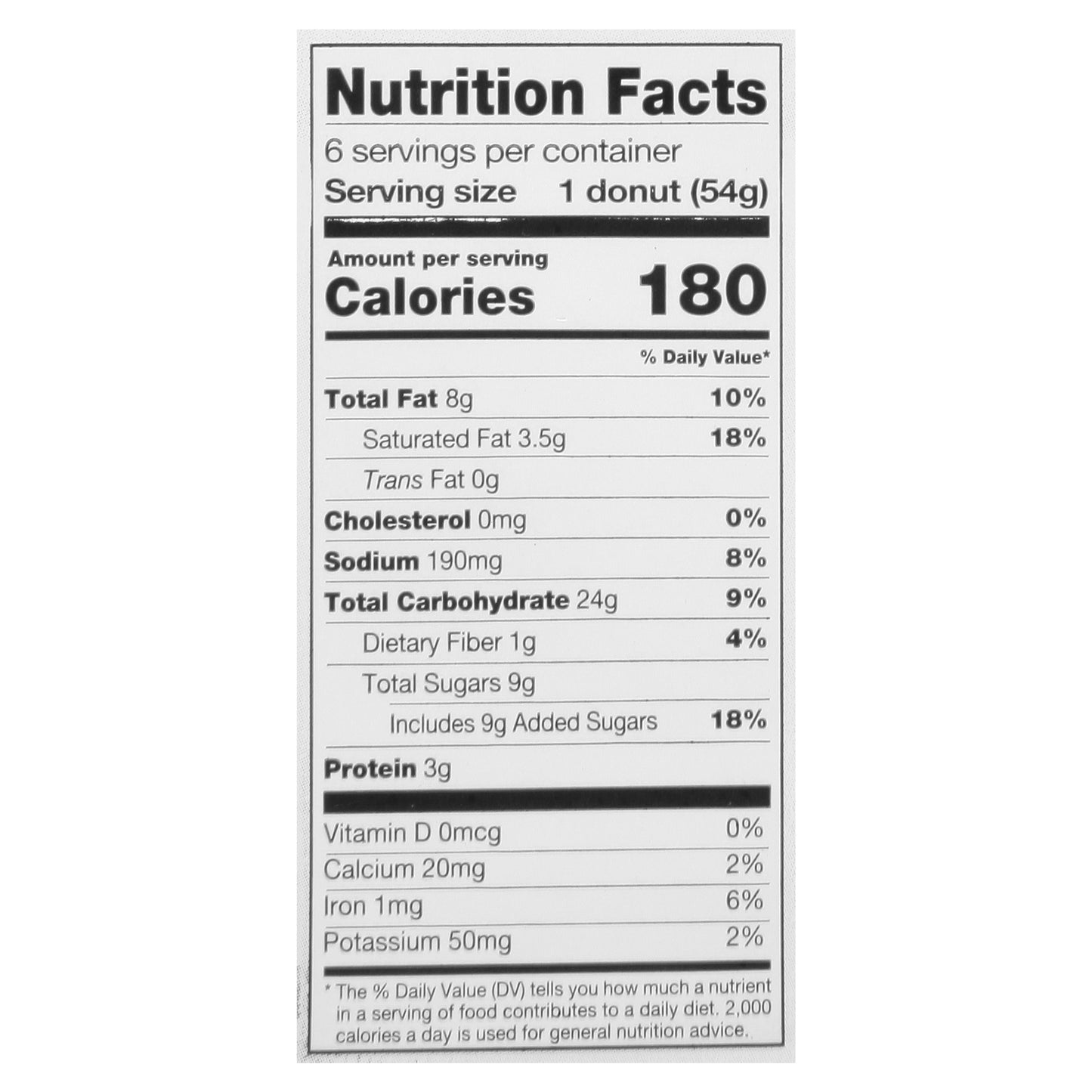 Sabrina's Chocolate Boston Cream Donuts 6 ea