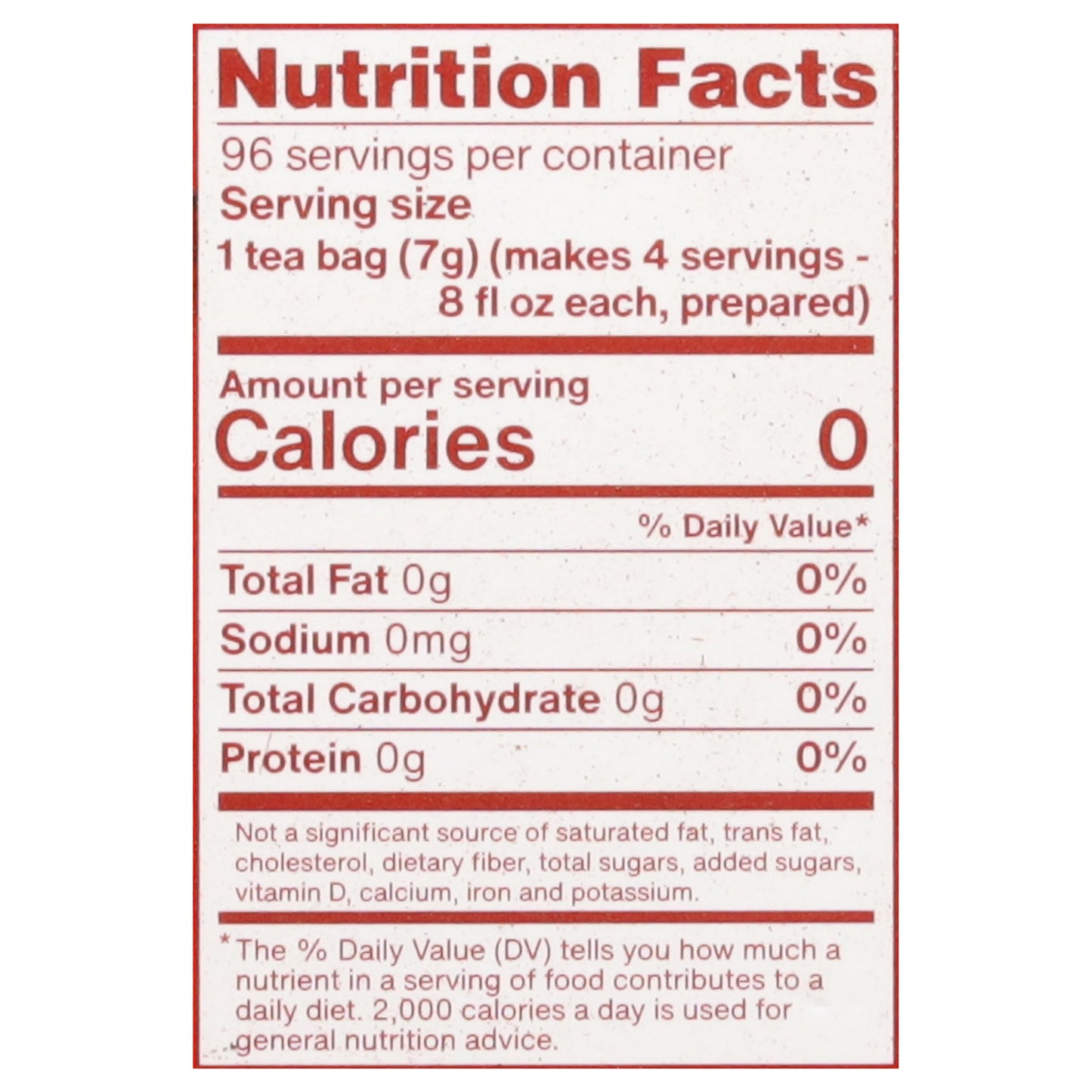 Luzianne Tea Bags Original Iced Tea Family Size Bag 24 ea