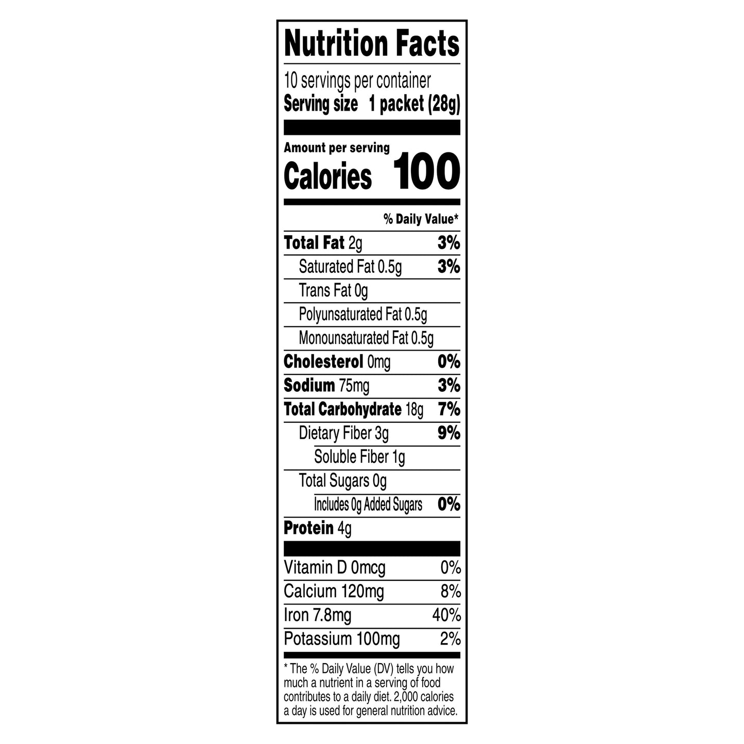 Quaker Original Instant Oatmeal 10-0.98 oz