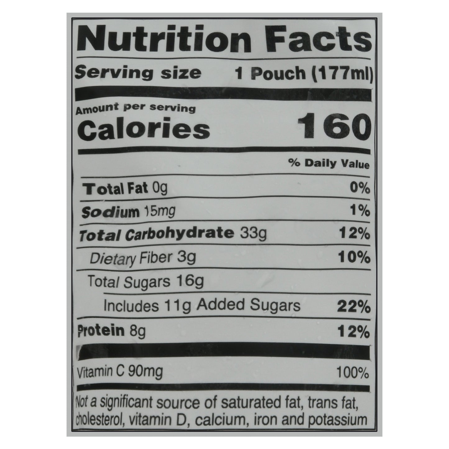 Welch's Mixed Berry Concord Grape Protein Smoothie 6 fl oz