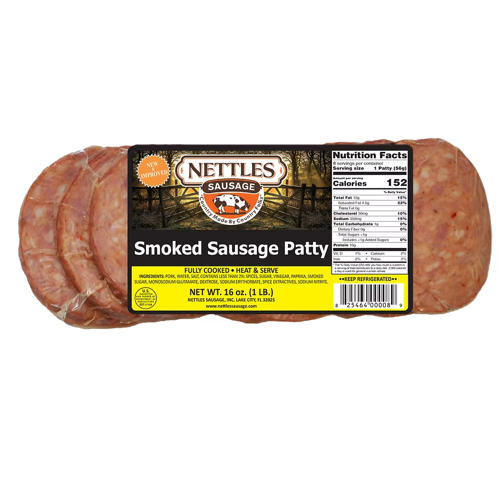 Nettles Smoked Sausage Patty