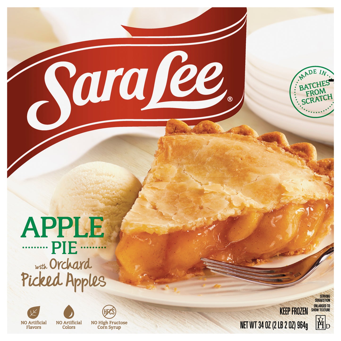 Sara Lee® Traditional Fruit Pie 9" Unbaked Apple 34oz