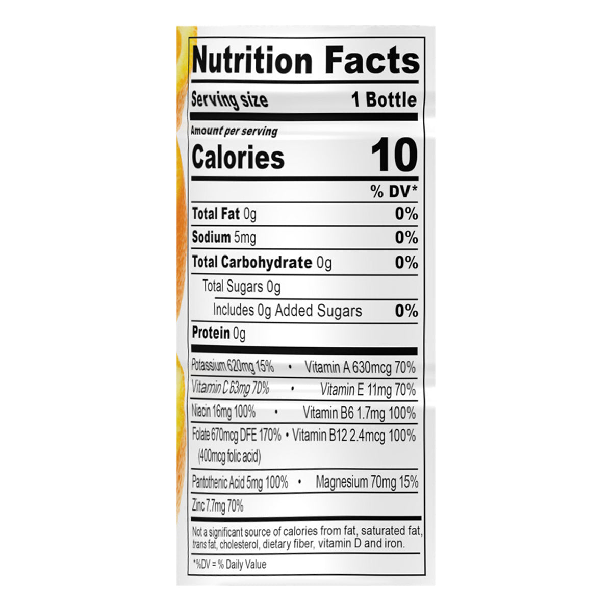 BODYARMOR Zero Sugar Orange Bottle, 16 fl oz