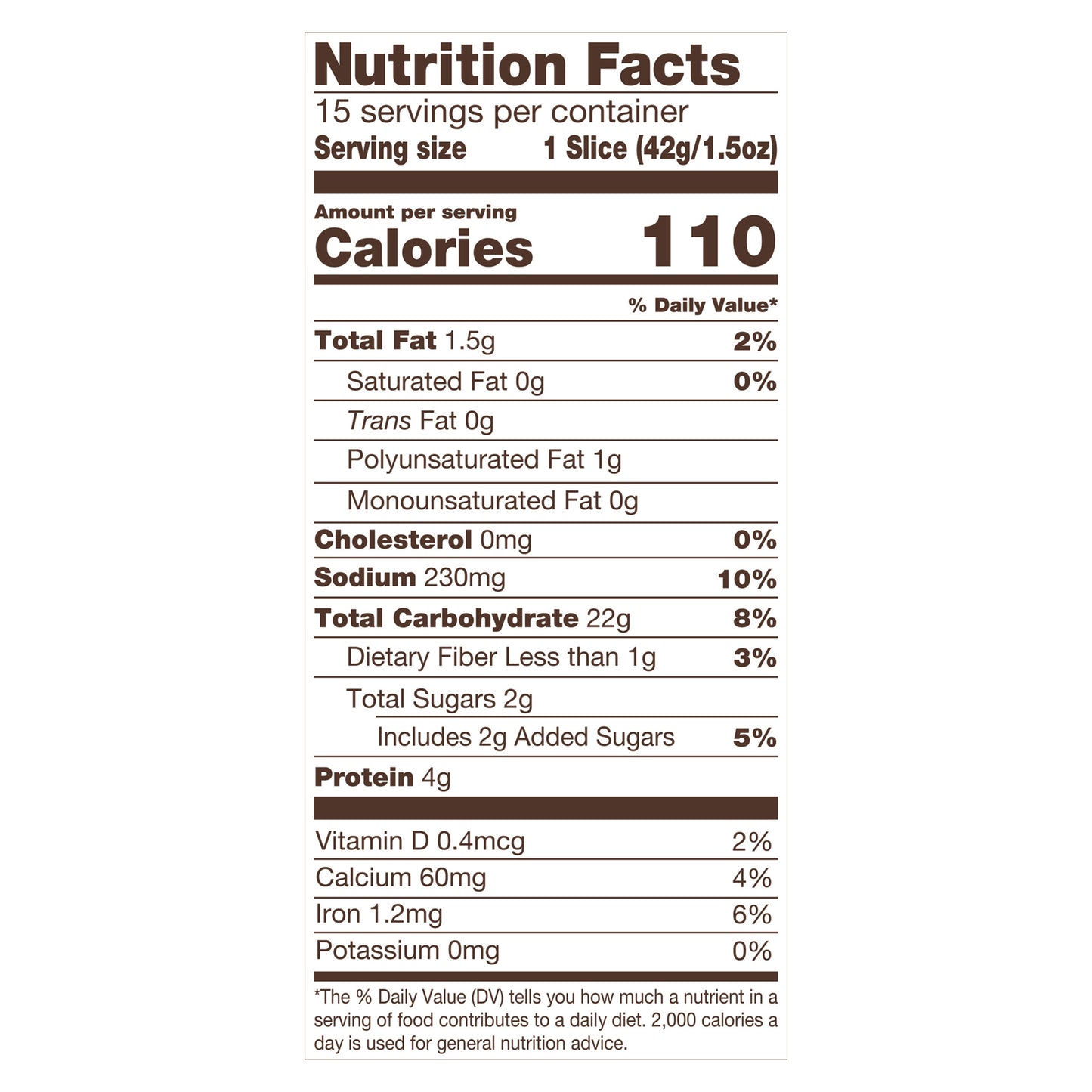 Nature's Own Perfectly Crafted White Bread, Thick Sliced Non-GMO Sandwich Bread, 22 oz Loaf