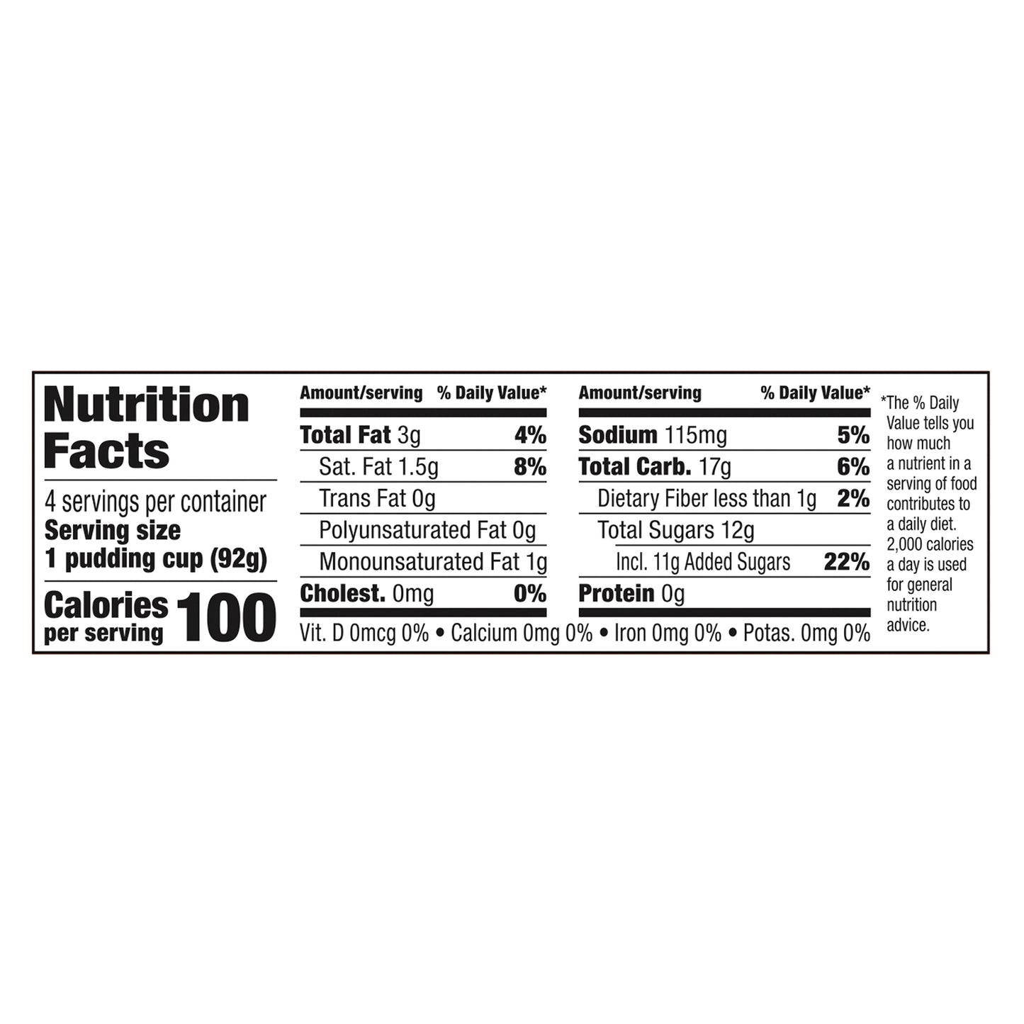 Snack Pack Vanilla Flavored Pudding, 4 Count Pudding Cups (12 Pack)