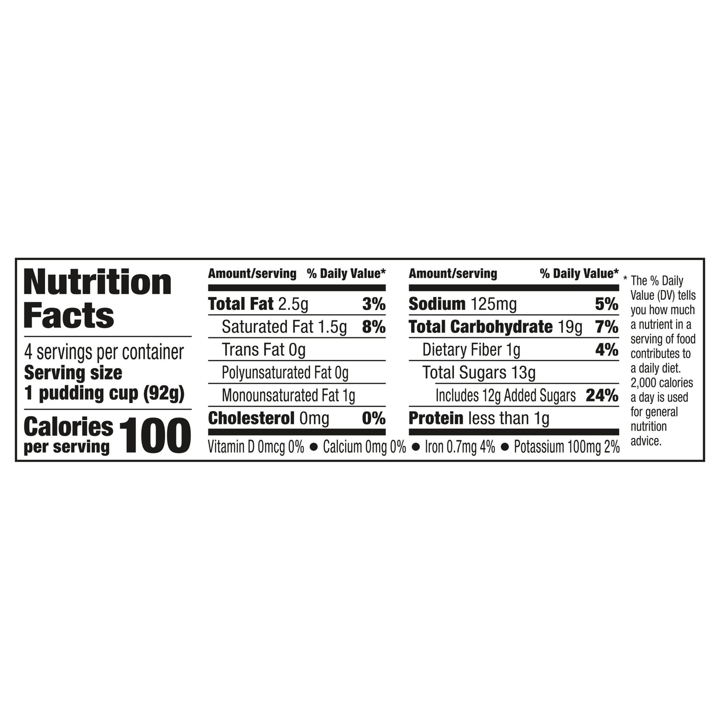 Snack Pack Chocolate Pudding, 4 Count Pudding Cups