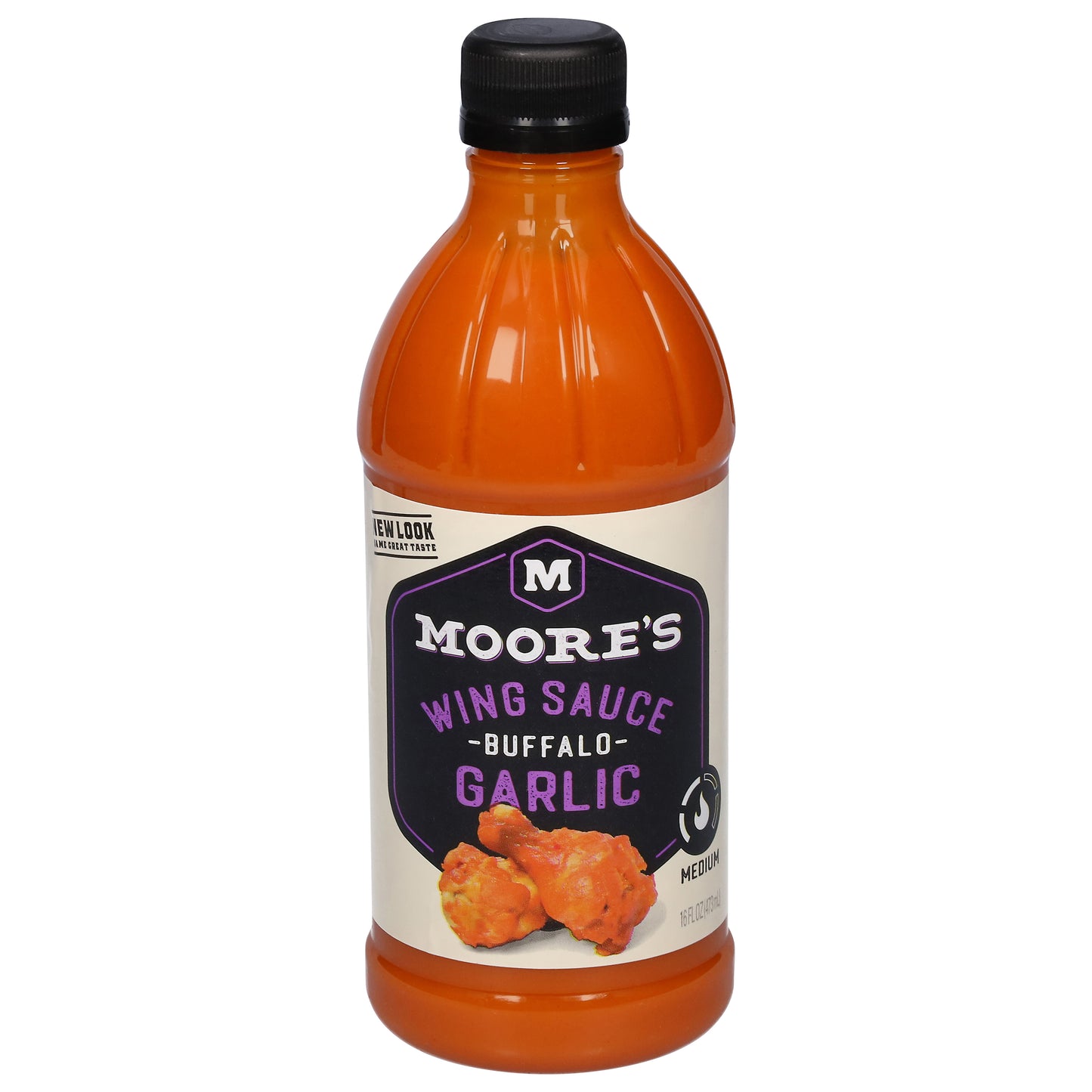 Moore's Medium Buffalo Garlic Wing Sauce 16 fl oz