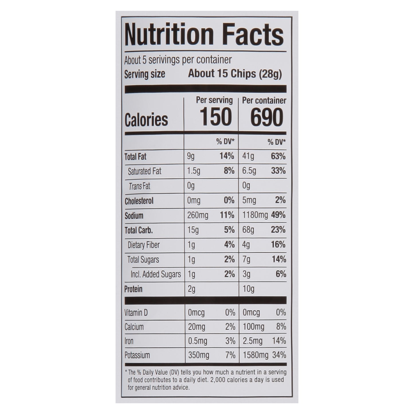 Uncle Ray's Sour Cream & Onion Flavored Potato Chips 4.5 oz