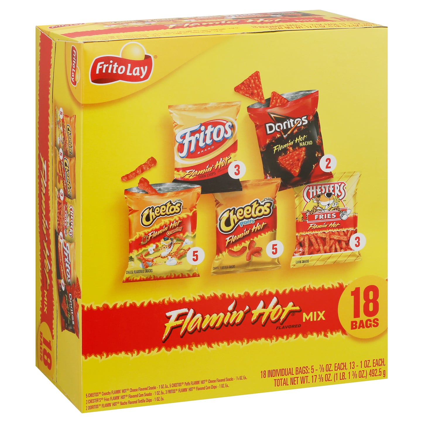 Frito Lay Flamin' Hot Flavored Mix 18 ea