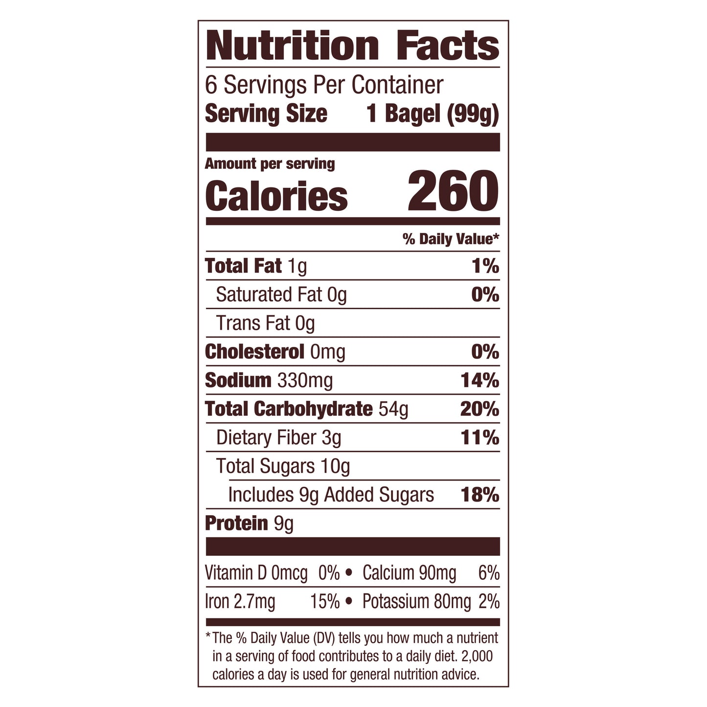 Pepperidge Farm Pre-Sliced Plain Bagels 6 ea