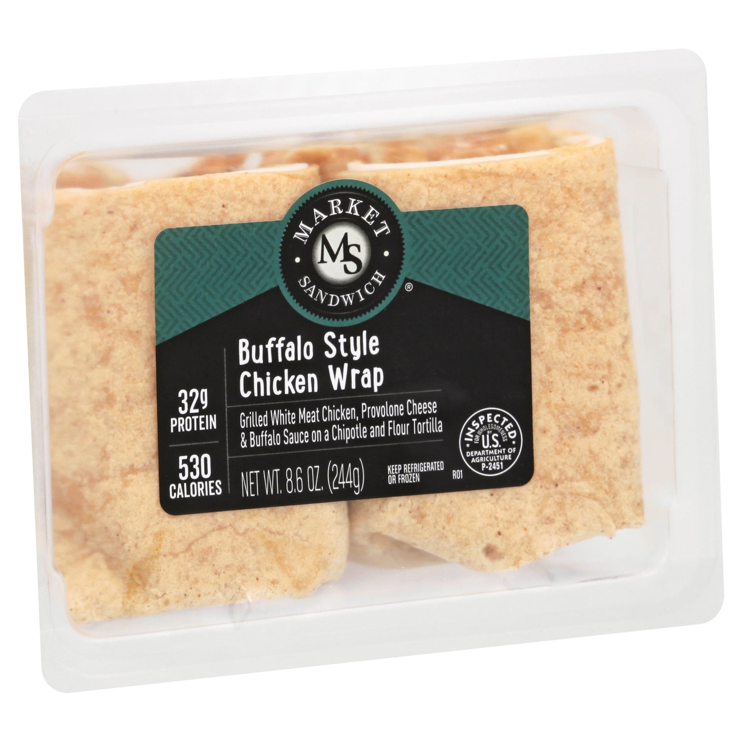 Market Sandwich Buffalo Style Chicken Wrap 8.6 oz