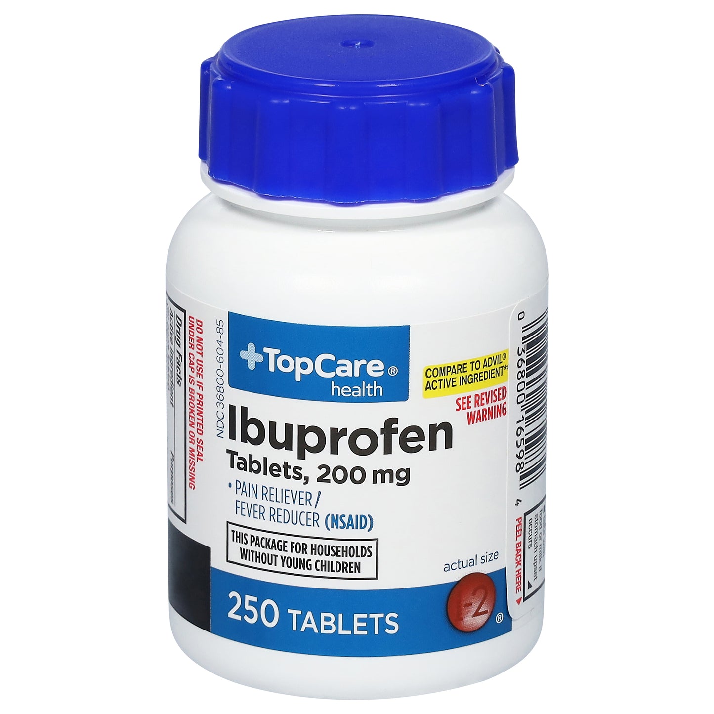 TopCare Health 200 mg Ibuprofen 250 Tablets