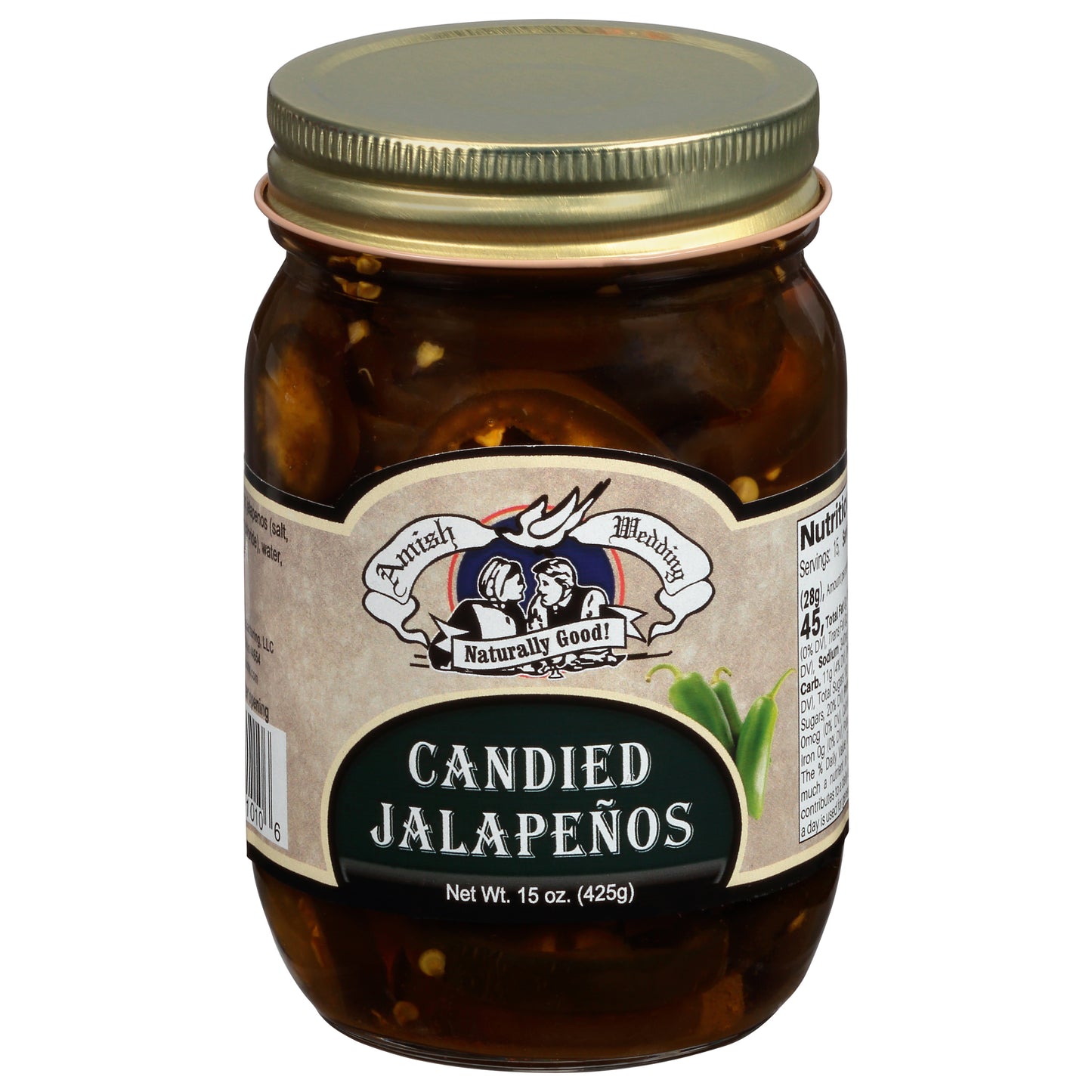 Amish Wedding Candied Jalapenos 15 oz