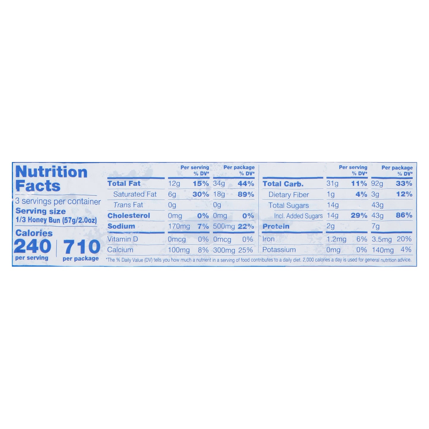 Tastykake Iced Honey Bun 6 oz