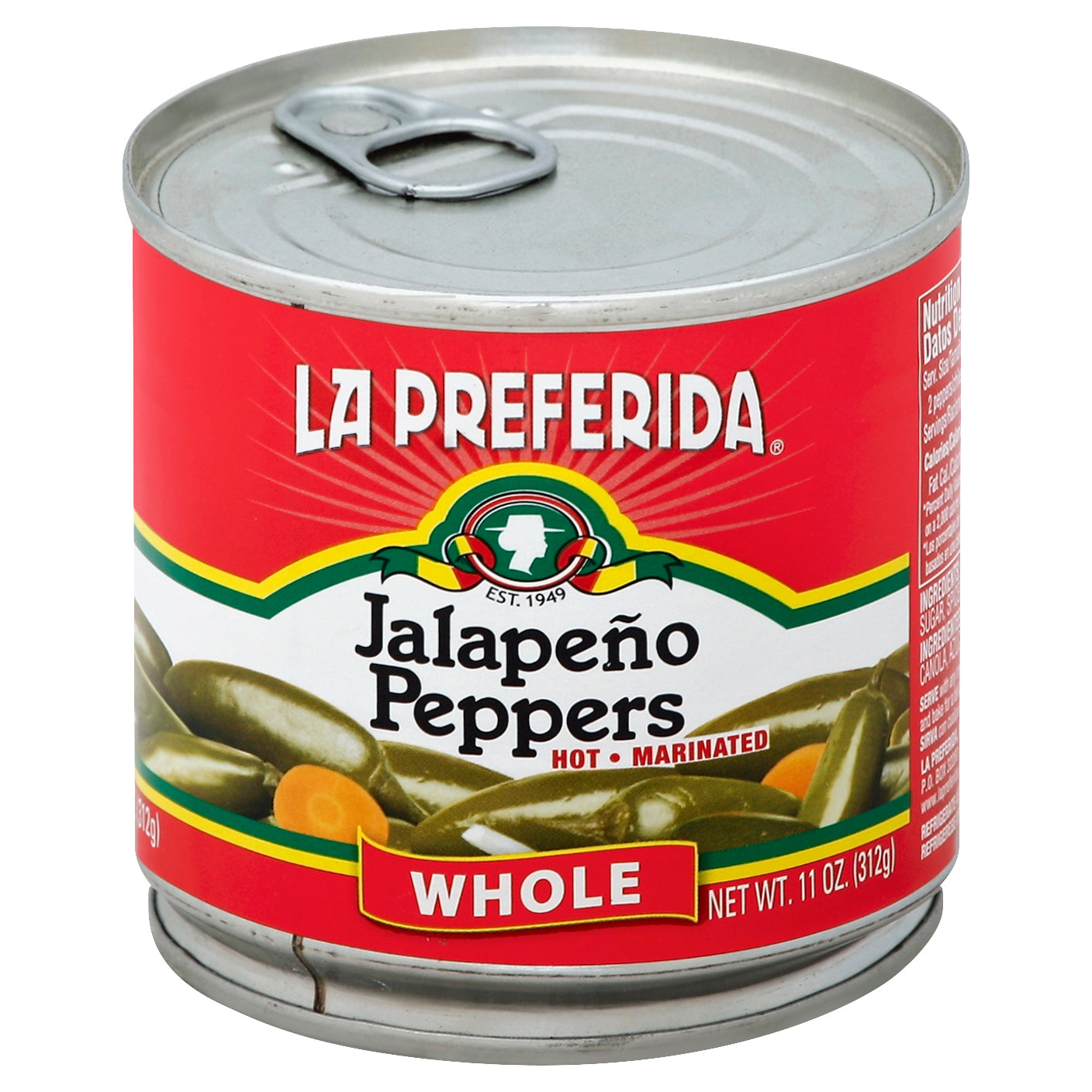 La Preferida Jalapeno Peppers 11 oz