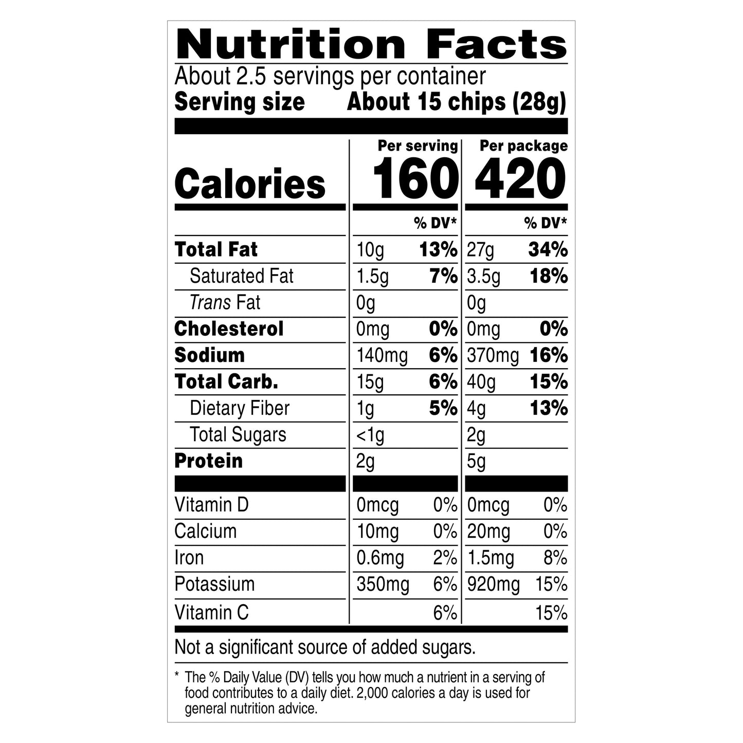 Lay's Potato Chips Classic 2 5/8 Oz