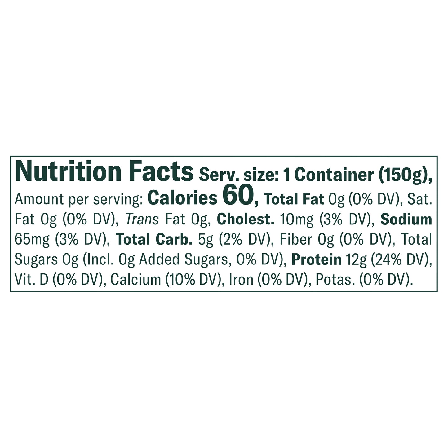 Chobani Nonfat Zero Sugar Greek Strawberry Flavored Yogurt 5.3 oz