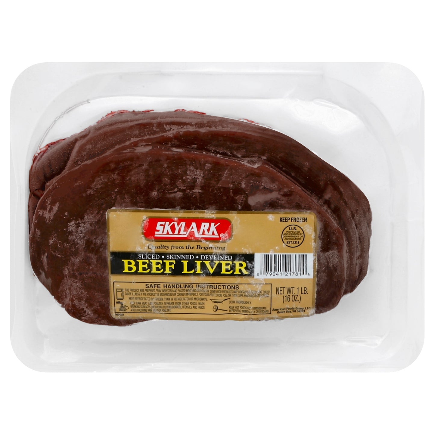 Skylark Beef Liver 16 oz