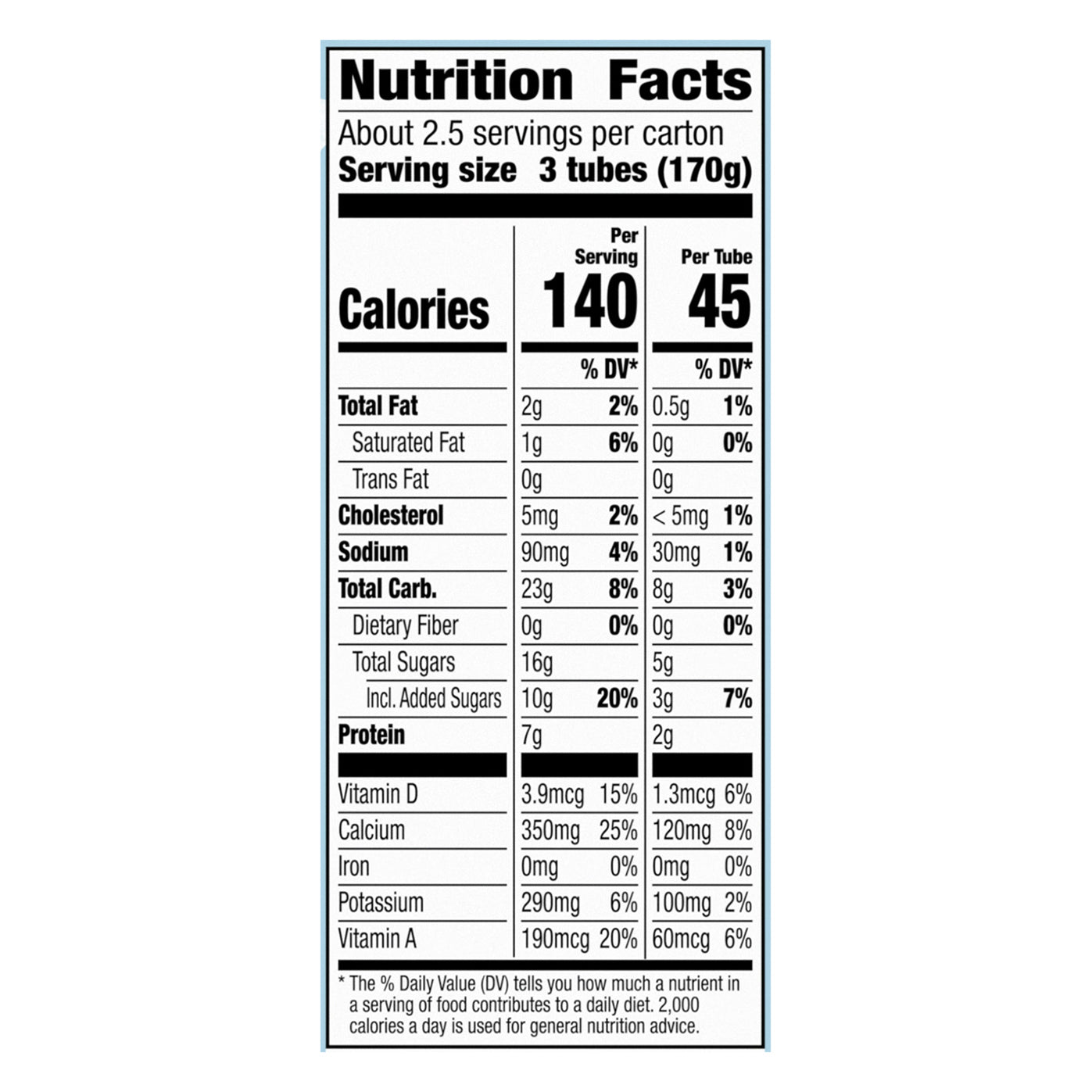 Simply Go-GURT Strawberry Kids Low Fat Yogurt, Gluten Free, 2 oz Yogurt Tubes (8 Count)