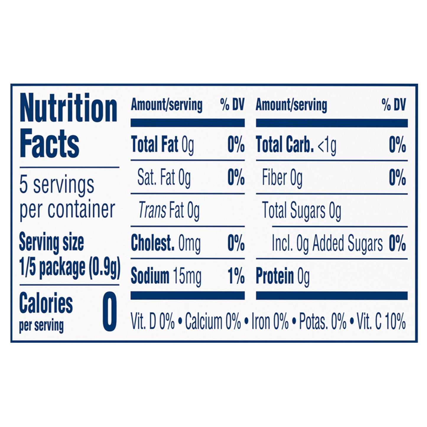 Kool-Aid Unsweetened Orange Artificially Flavored Powdered Soft Drink Mix, 0.15 oz Packet