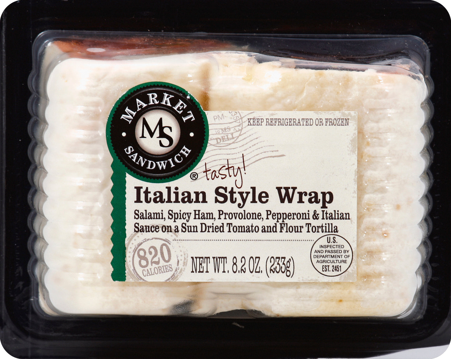 Market Sandwich Italian Style Wrap 8.2 oz