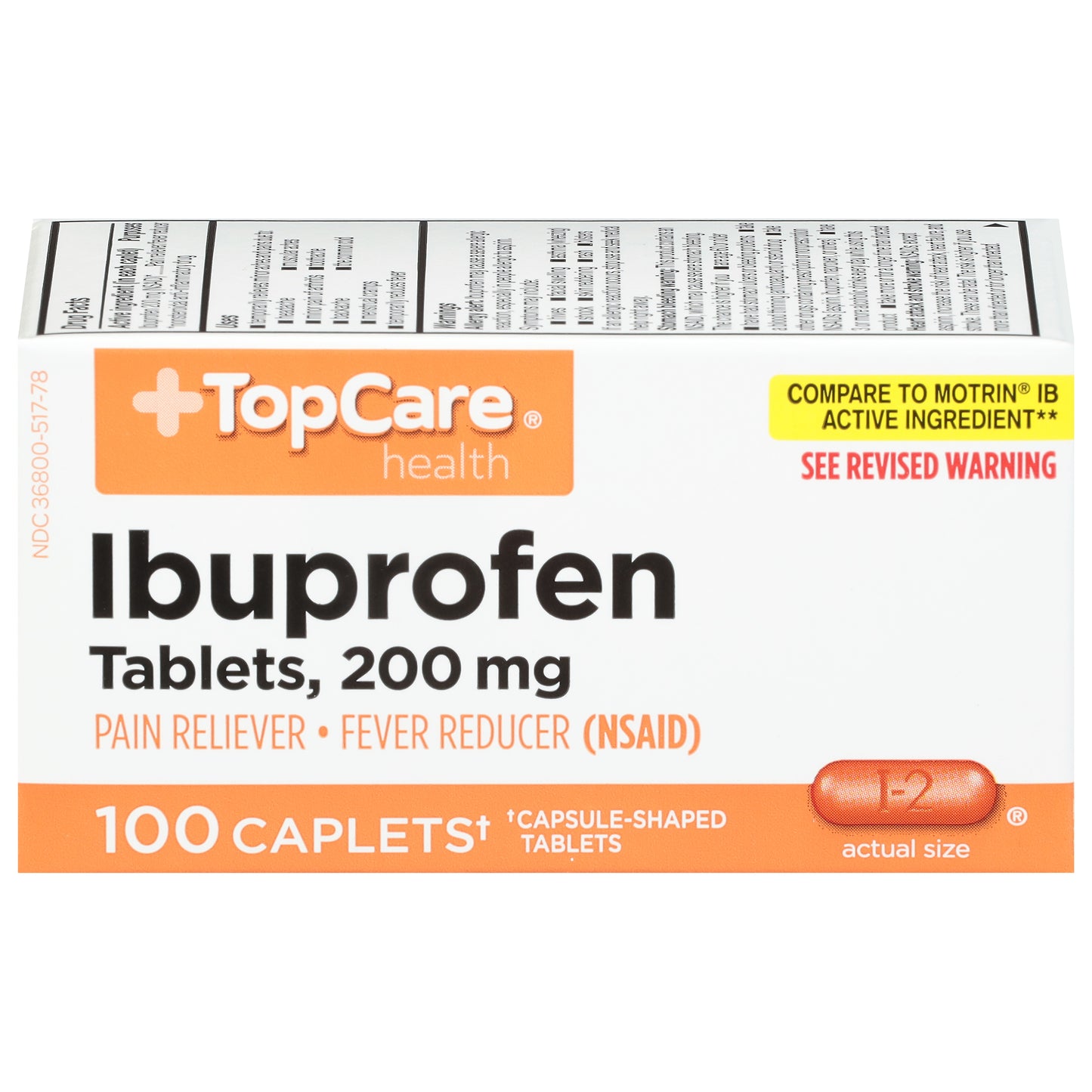 TopCare Health 200 mg Ibuprofen 100 Caplets
