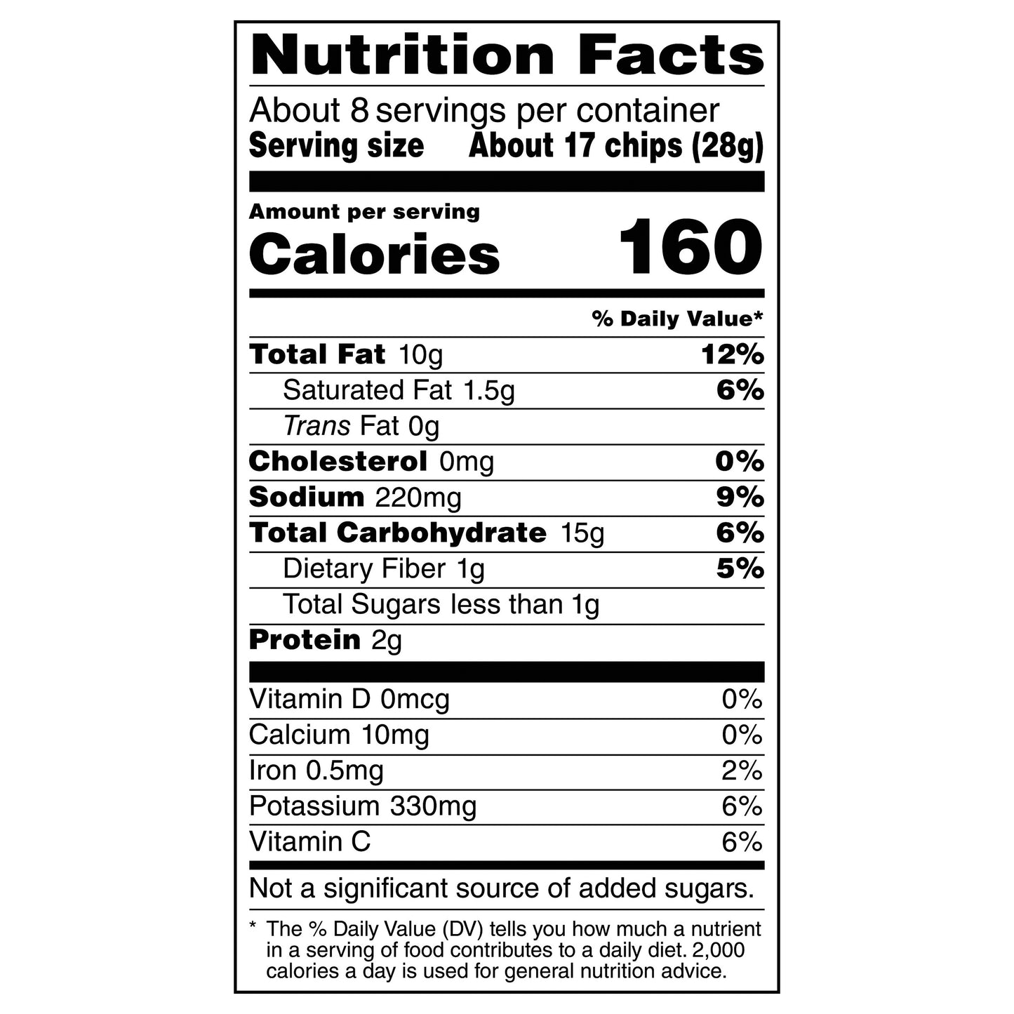 Lay's Potato Chips Salt & Vinegar Flavored 7 3/4 Oz