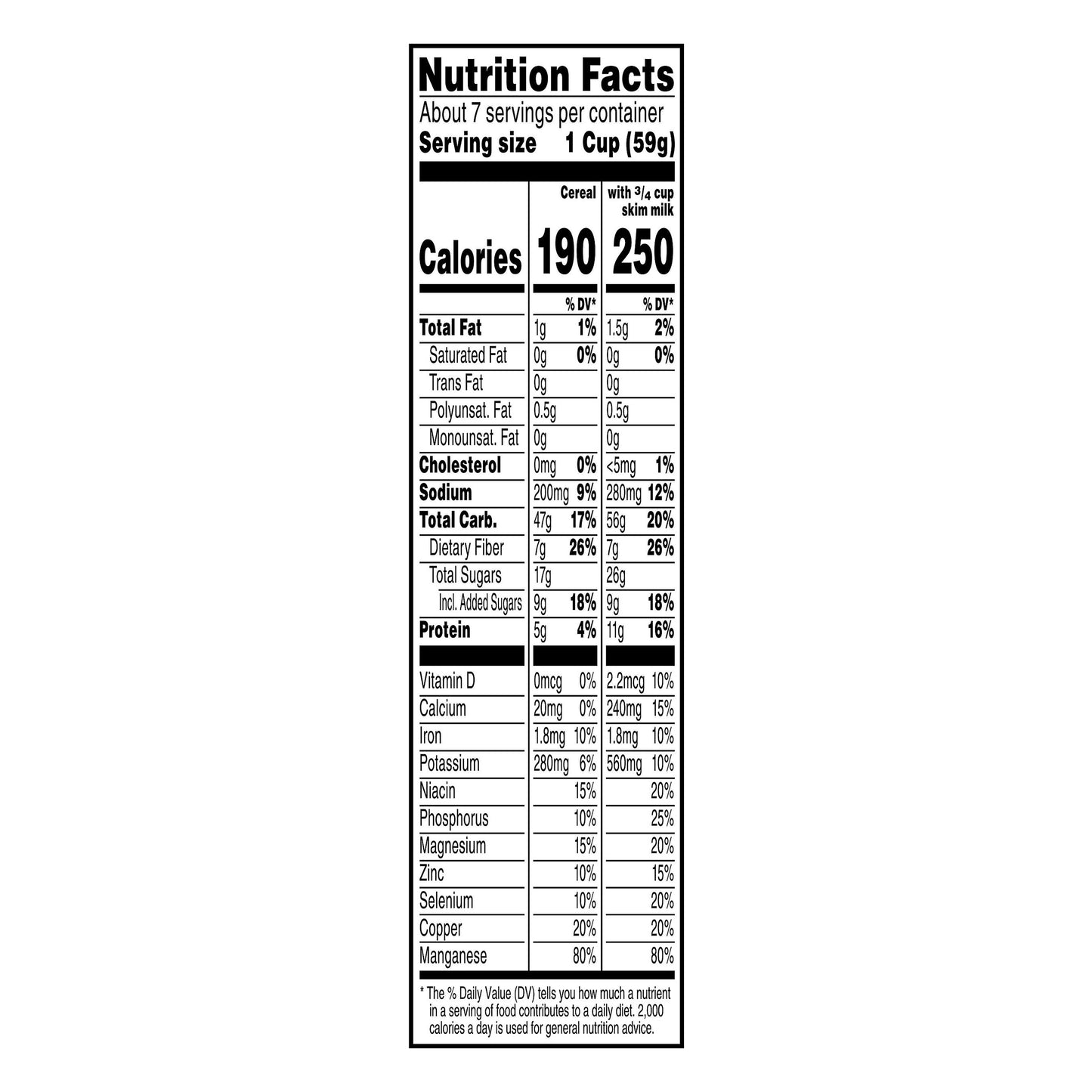 Raisin Bran High Fiber Cereal 16.6 oz