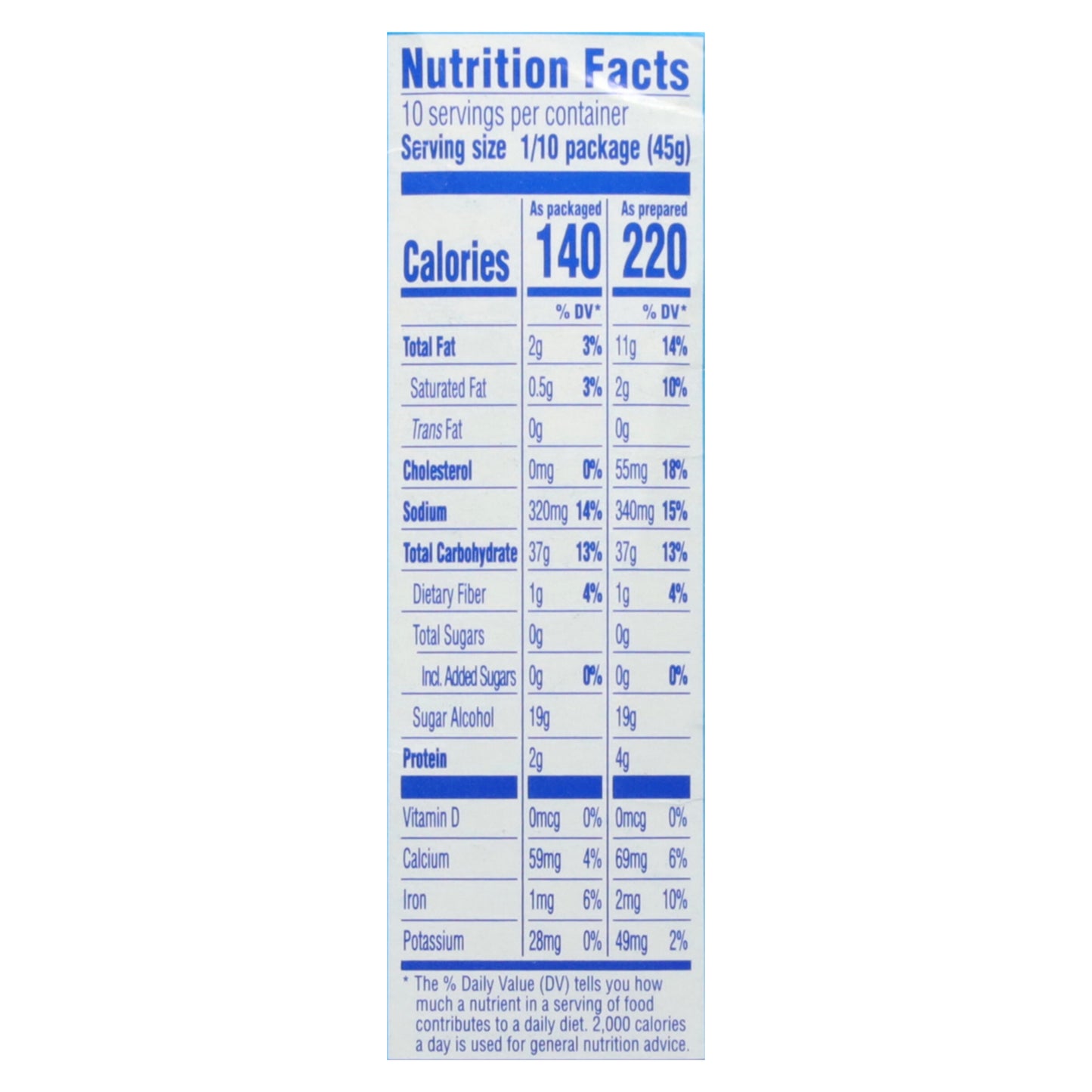 Pillsbury Zero Sugar Moist Supreme Yellow Premium Cake Mix, 16 Oz Box