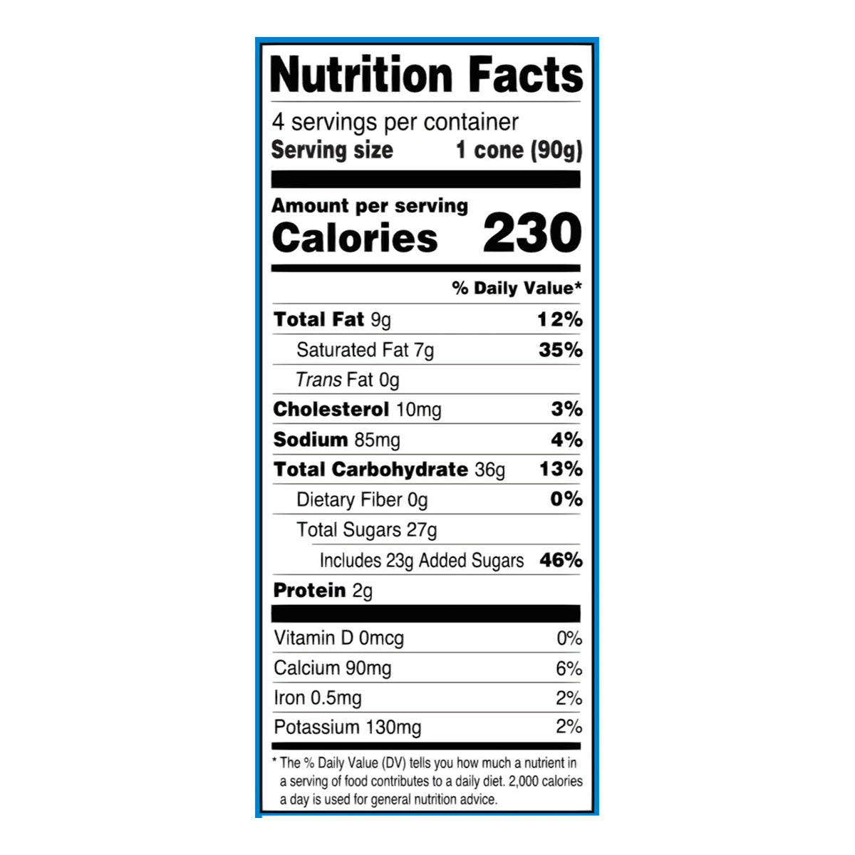 Blue Bunny Strawberry Cheesecake Twist Cones, Frozen Dessert, 4 Pack