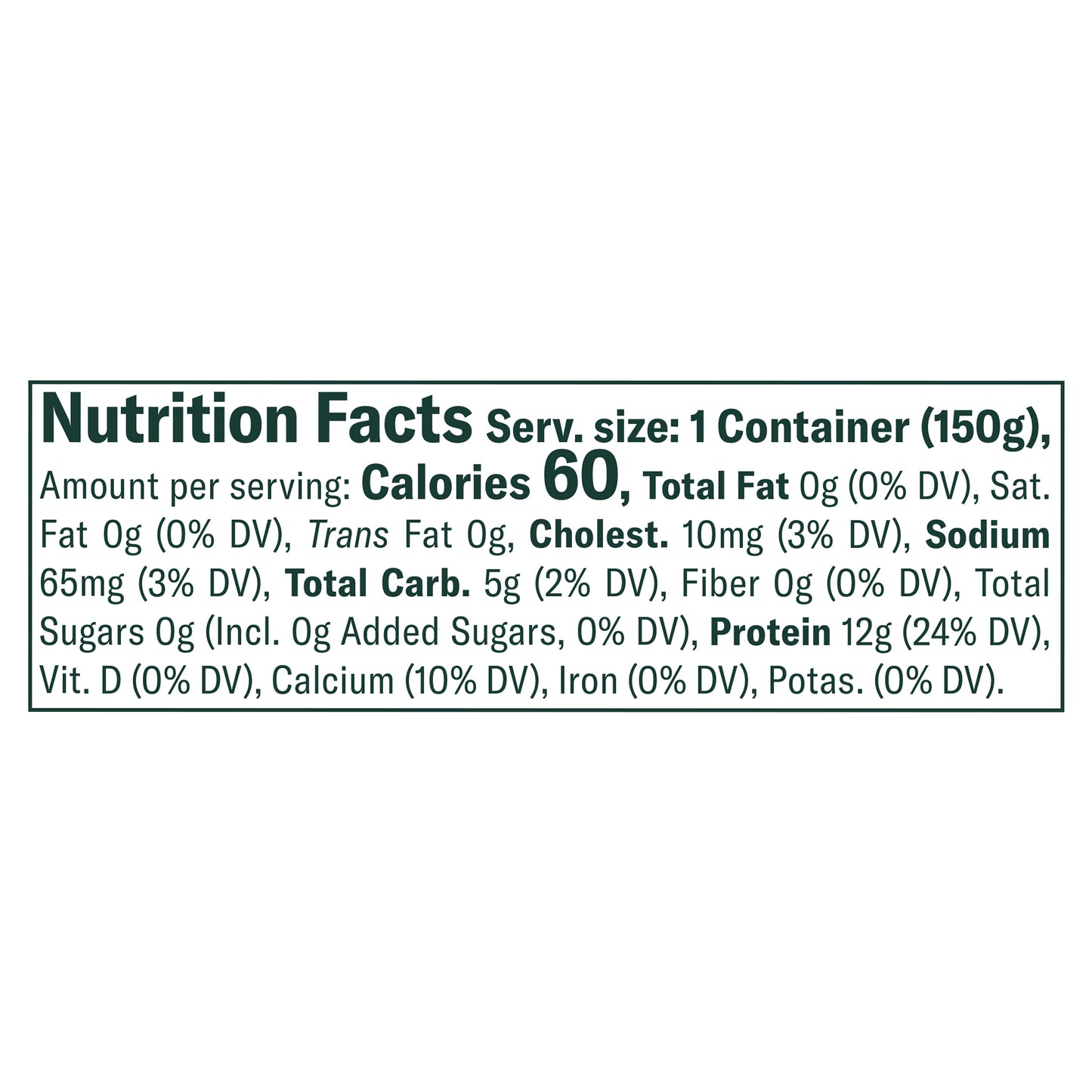 Chobani Nonfat Zero Sugar Greek Vanilla Flavored Yogurt 5.3 oz