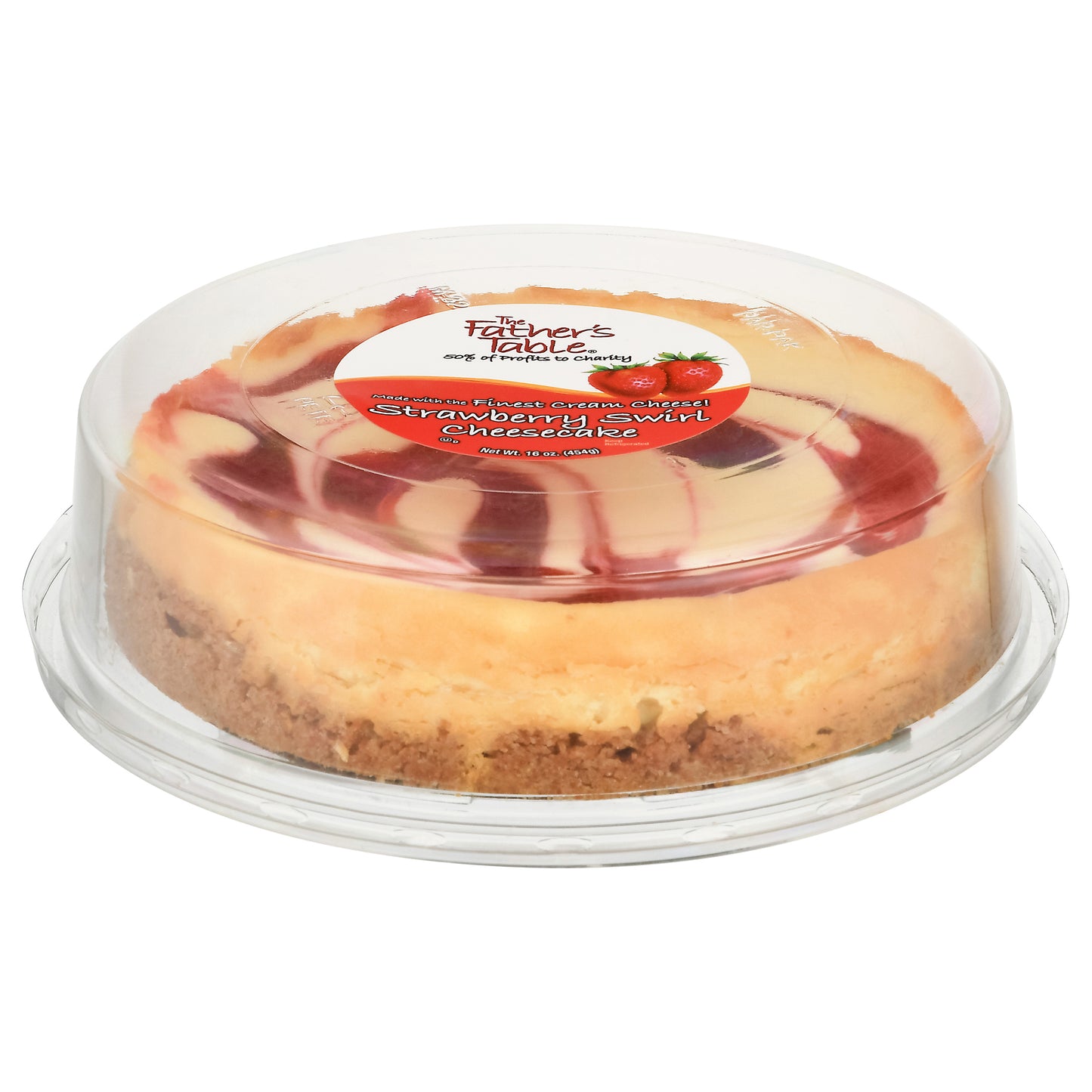 The Father's Table Strawberry Swirl Cheesecake 16 oz