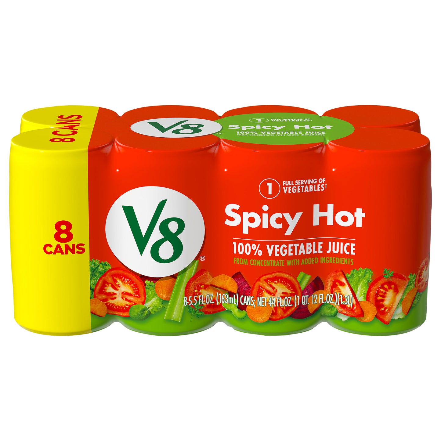 V8 Spicy Hot 100% Vegetable Juice 8 - 5.5 fl oz Cans