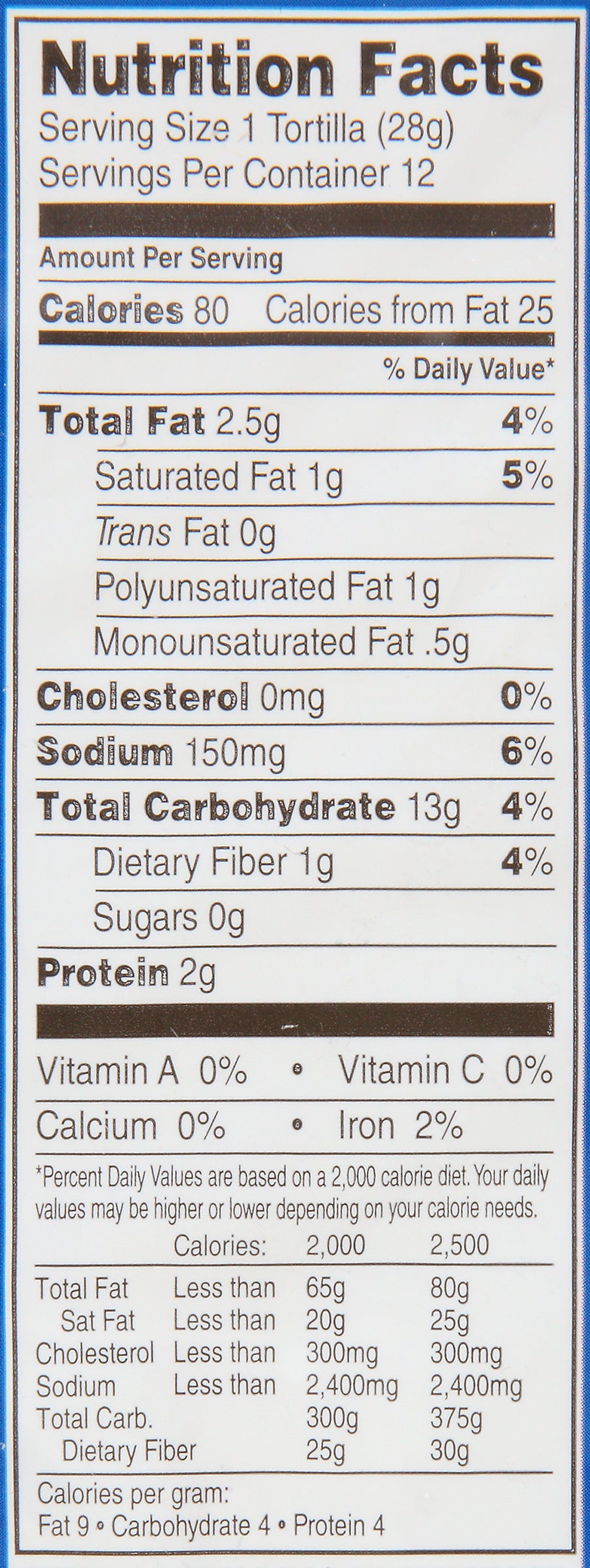 Chi-Chi's® Flour Taco Style Tortillas 12 ct Bag