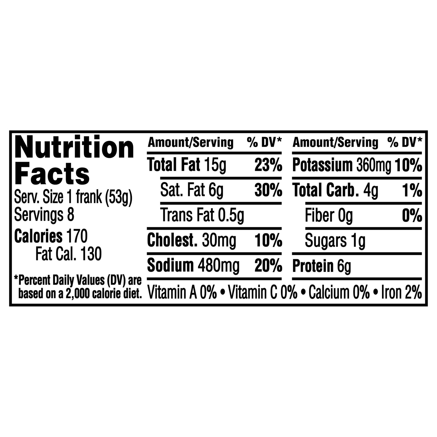 Ball Park Beef Hot Dogs, 8 Count