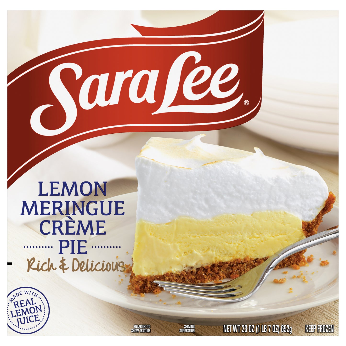 Sara Lee® Crème Pie Lemon Meringue 23oz