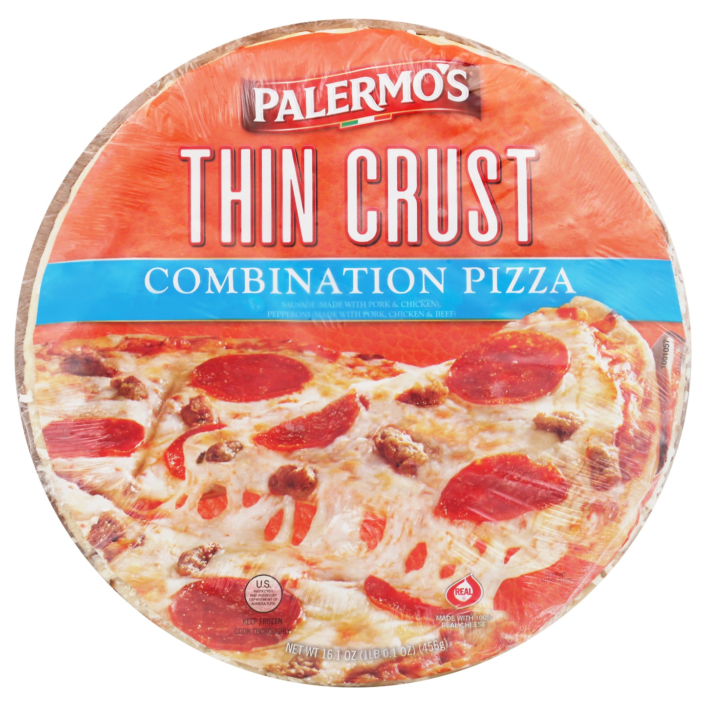 Palermo's Thin Crust Combination Pizza 16.1 oz Shrinkwrapped