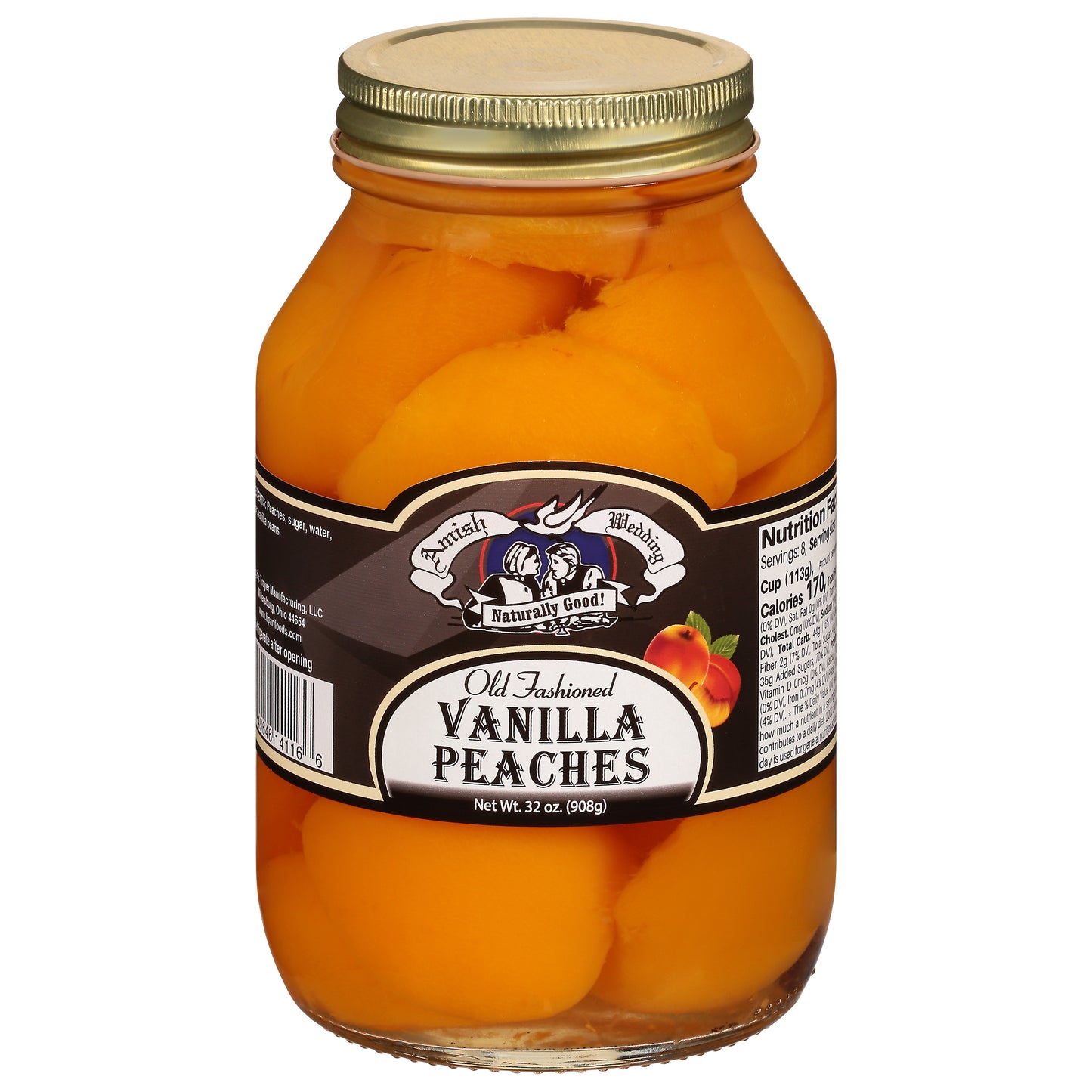 Amish Wedding Old Fashioned Vanilla Peaches 32 oz