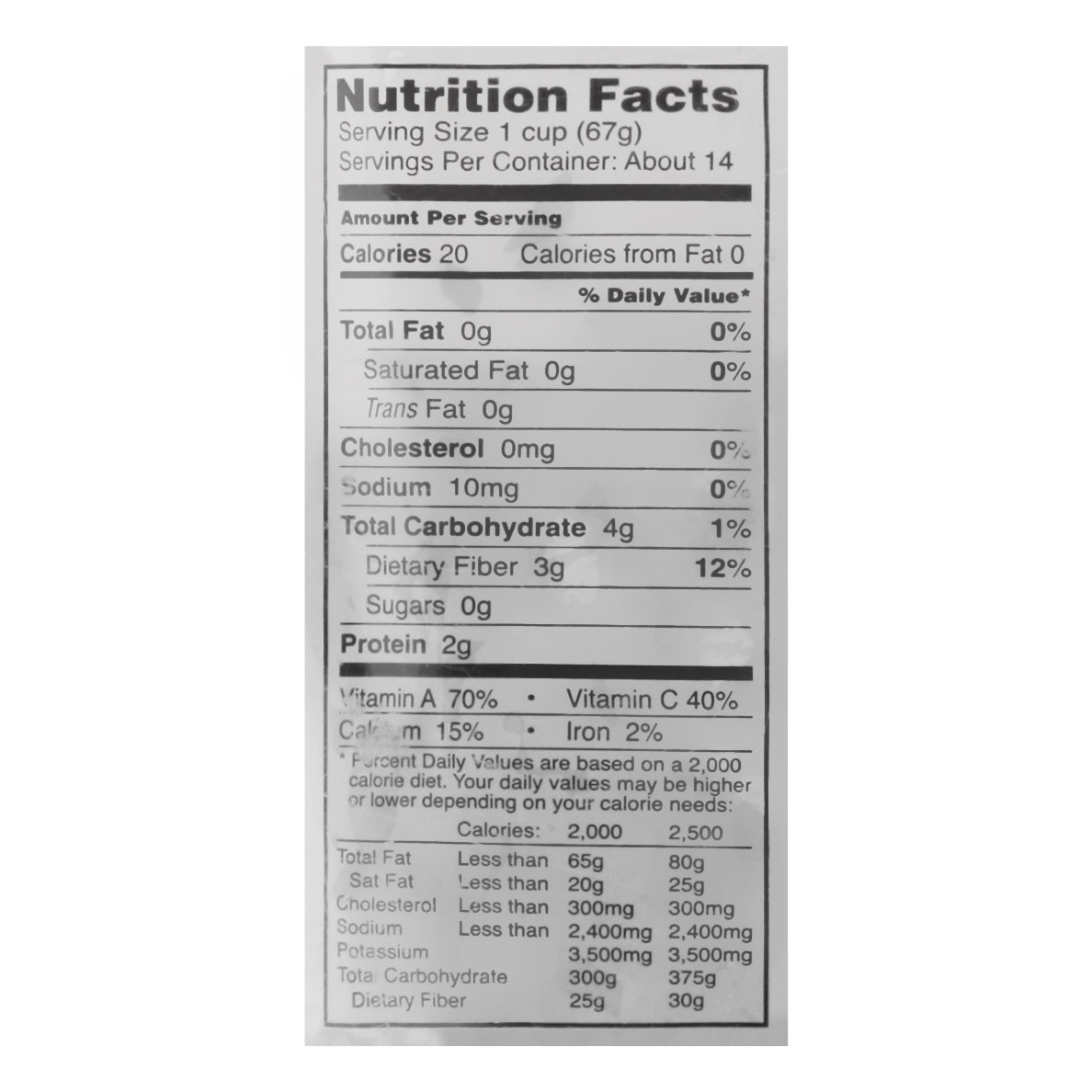 Superfit Greens Collards 32 oz Bag