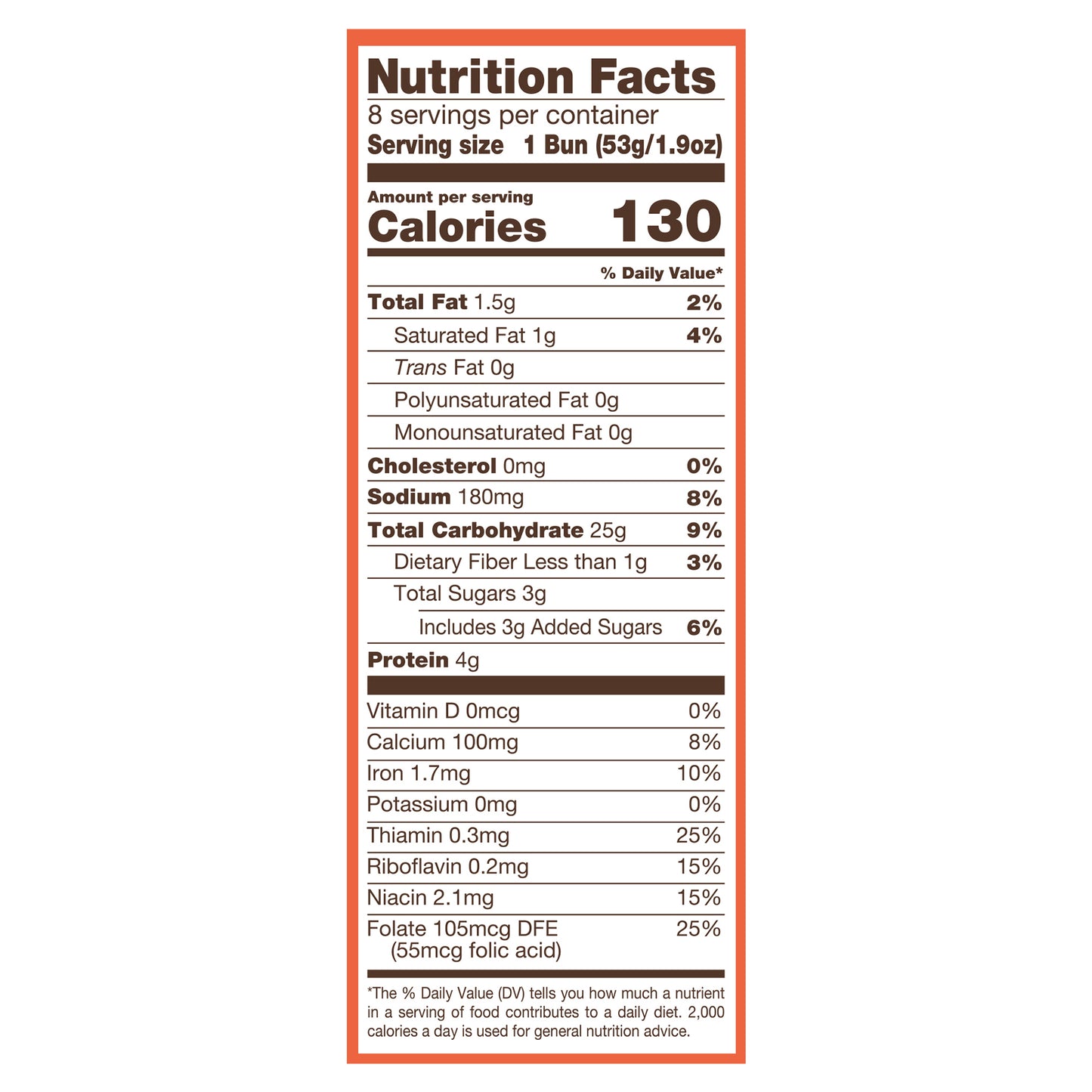 Nature's Own Hot Dog Butter Buns 8 ea